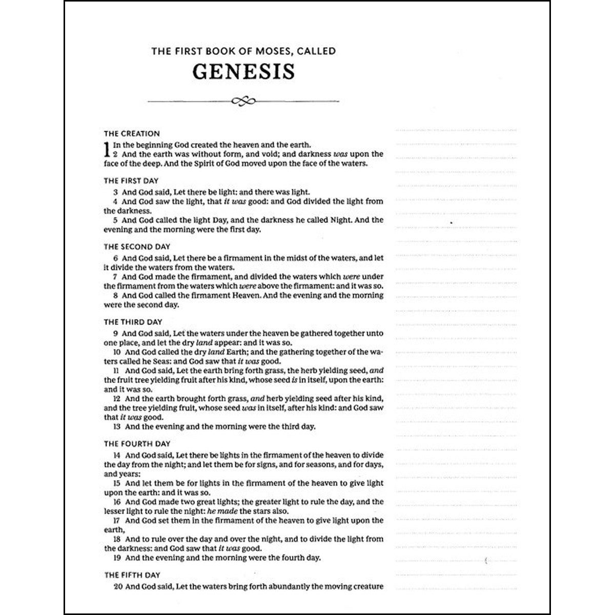 KJV Journal: The Word Bible Red Letter Black (Comfort Print)(Hardcover)