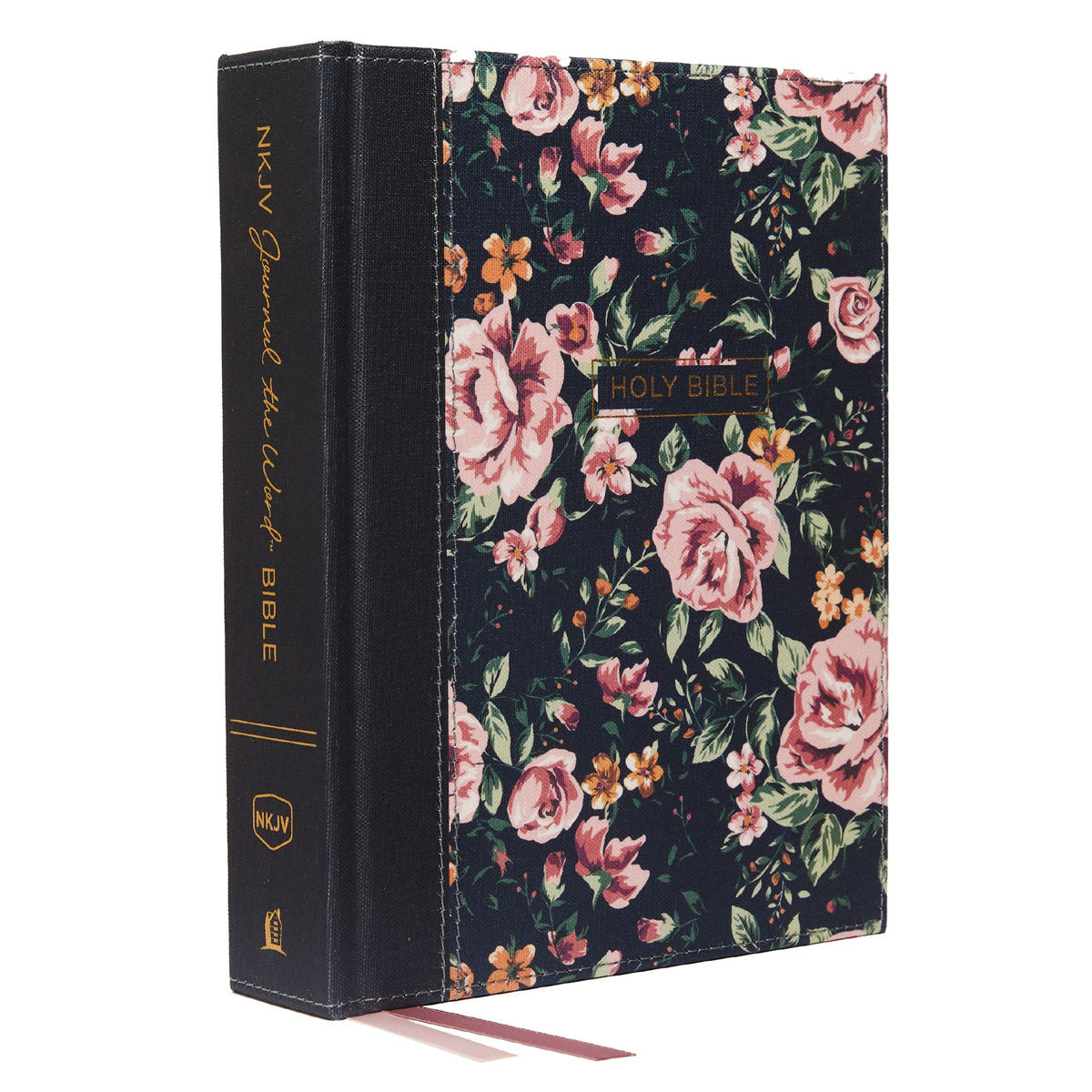 NKJV Journal The Word Bible Red Letter Gray Flora Cloth Over Board (Comfort Print)(Hardcover)