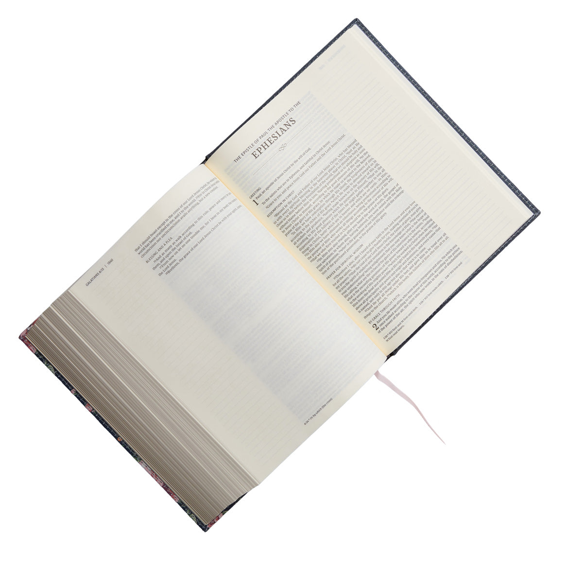 NKJV Journal The Word Bible Red Letter Gray Flora Cloth Over Board (Comfort Print)(Hardcover)