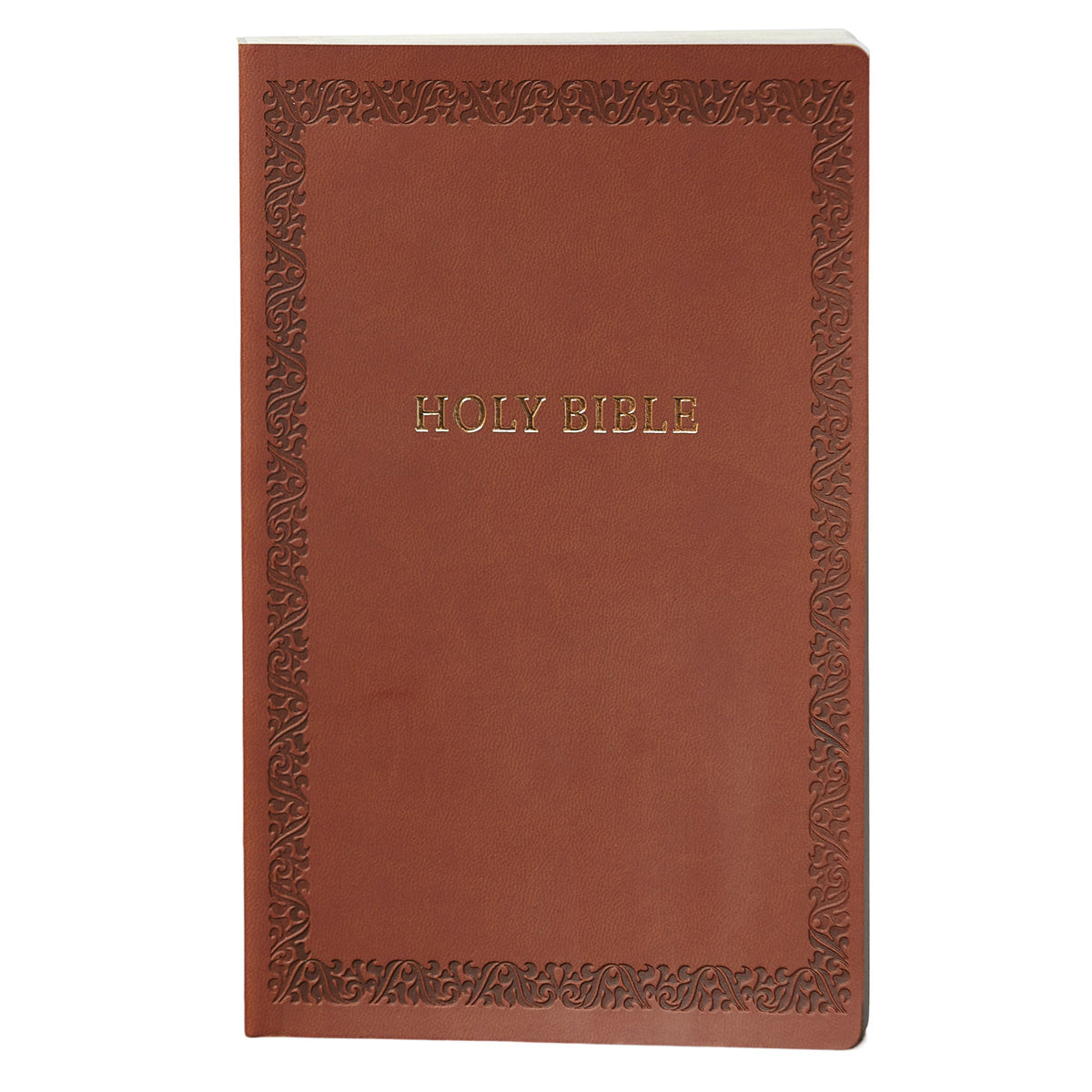 NKJV Holy Bible Soft Touch Edition Brown (Comfort Print)(Imitation Leather)