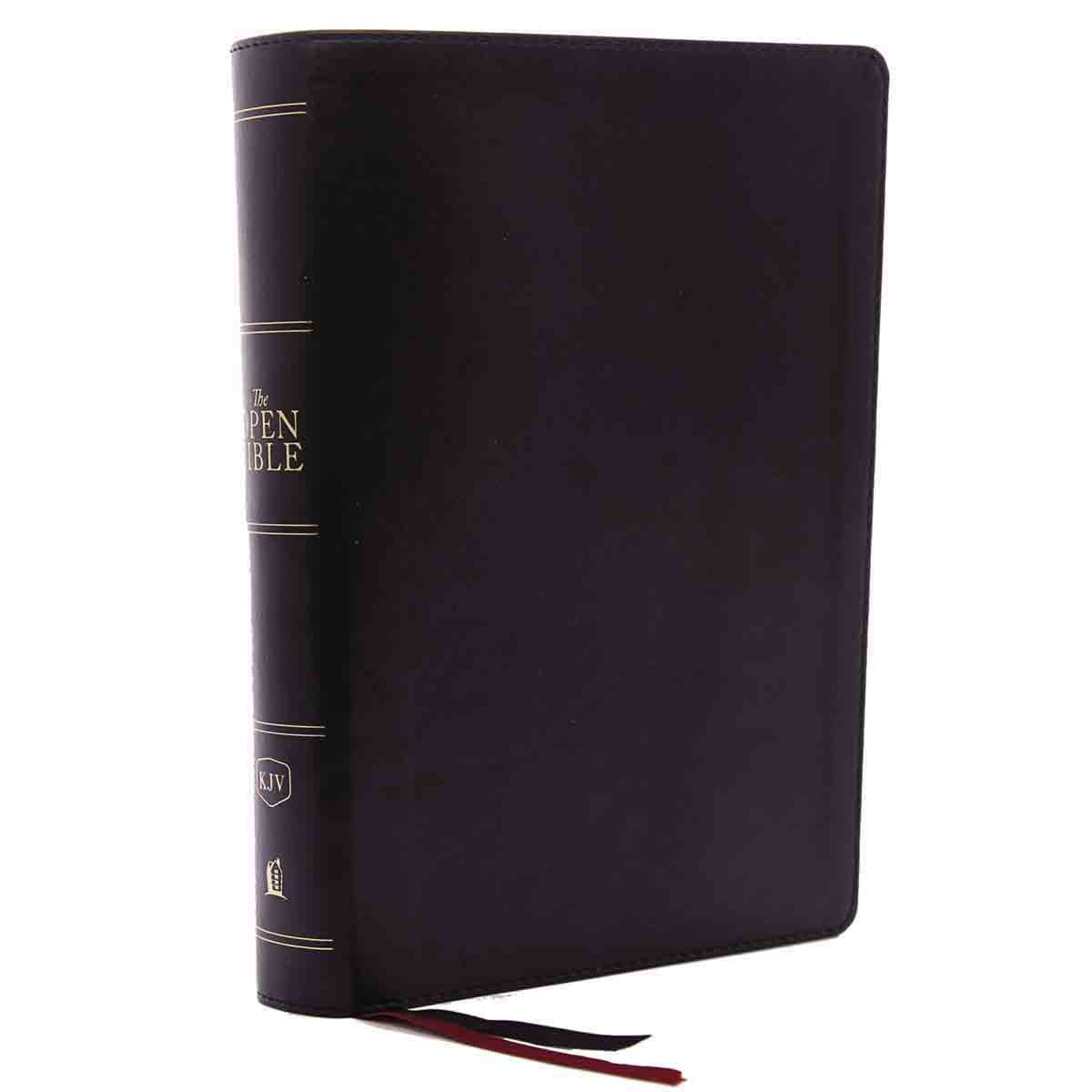 KJV Open Bible Red Letter Edition Index Black (Comfort Print)(Imitation Leather)