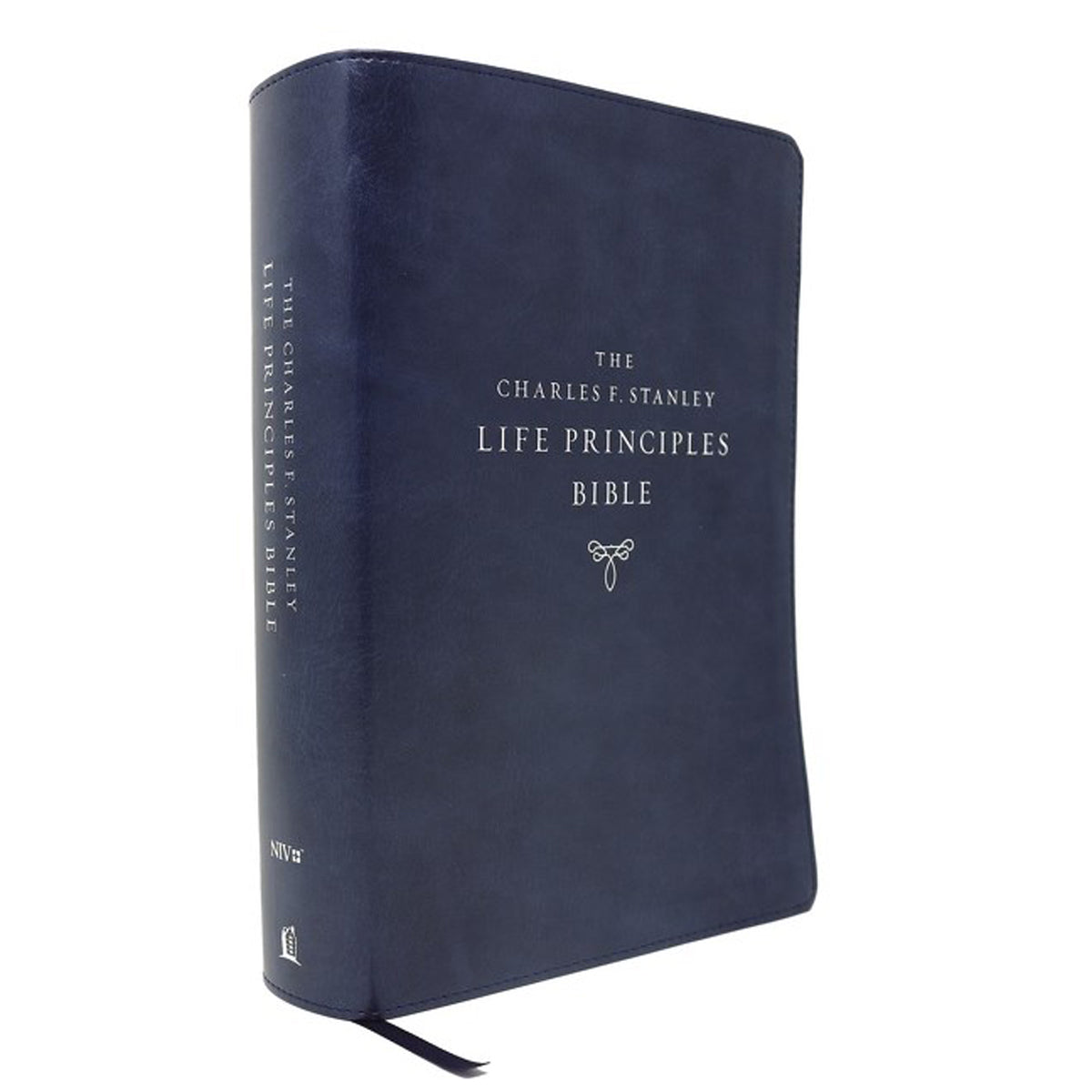 NIV Charles F. Stanley Life Principles Bible 2nd Ed Index Blue (Comfort Print)(Imitation Leather)
