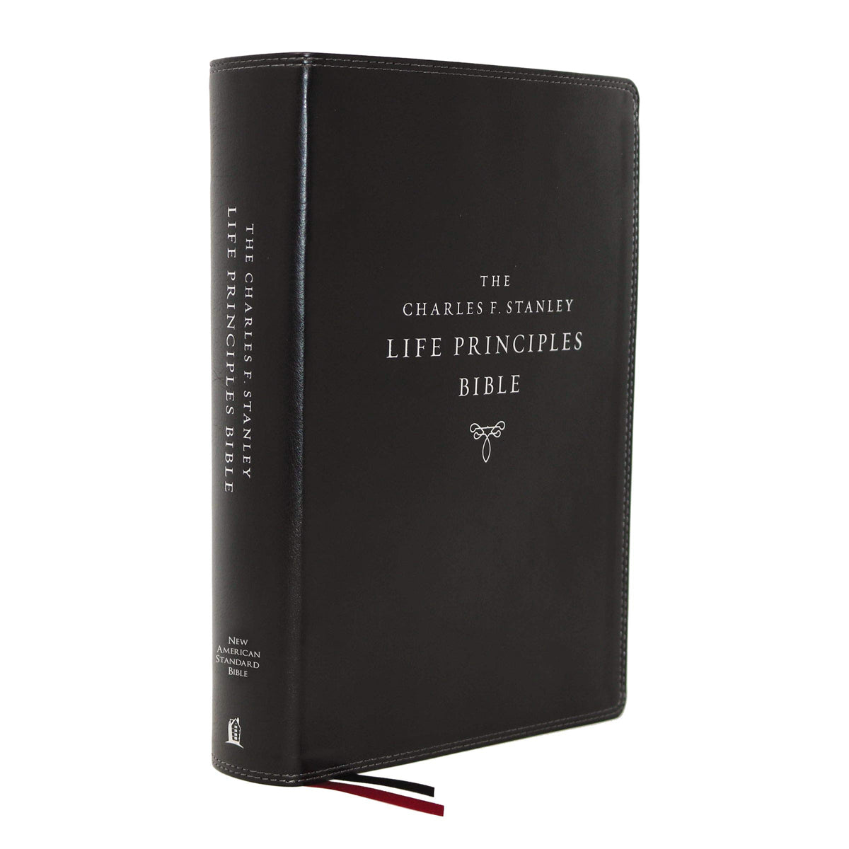 NASB Charles F. Stanley Life Principles Bible 2nd Edition Black (Comfort Print)(Imitation Leather)