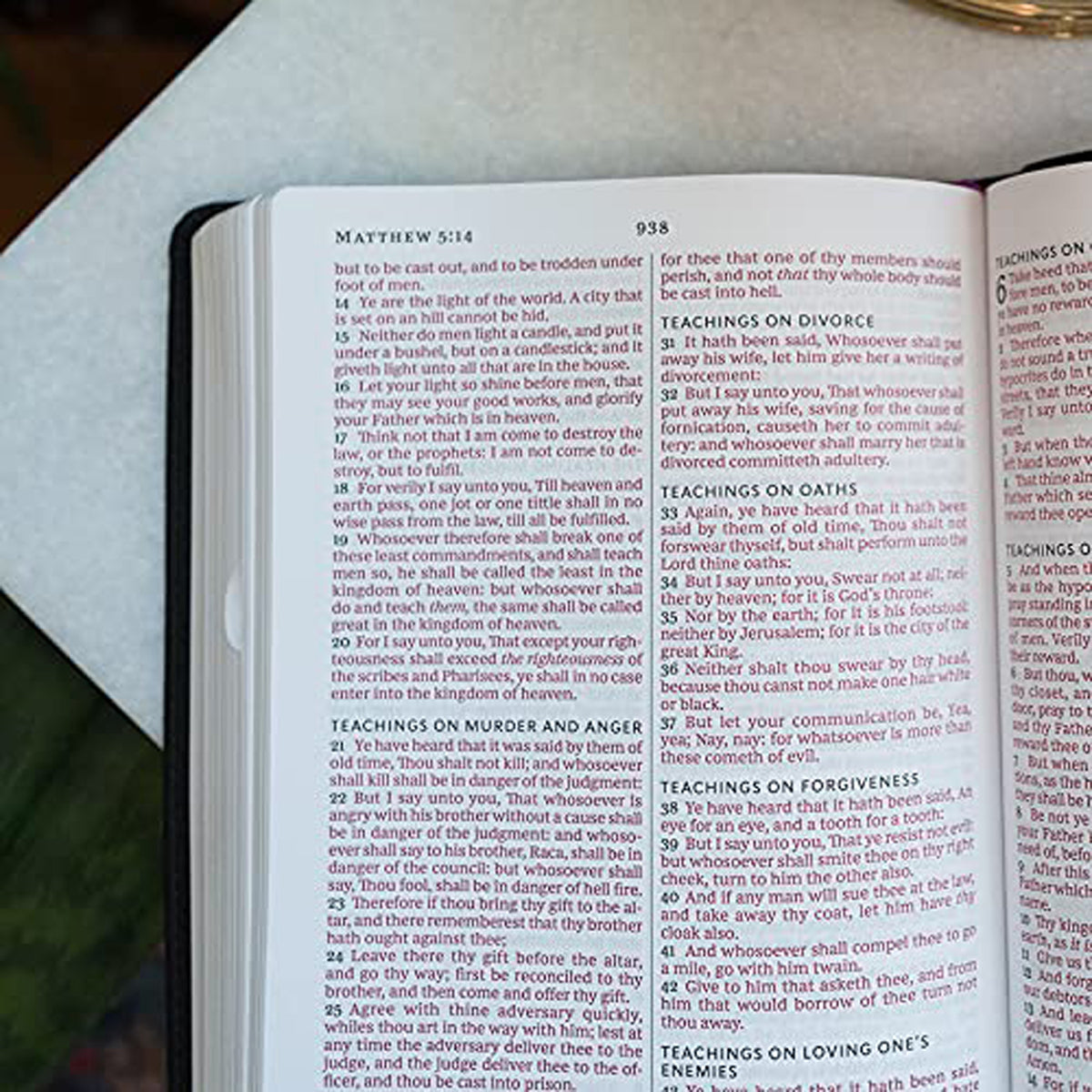 KJV Value Thinline Bible Red Letter Ed Green (Comfort Print)(Imitation Leather)