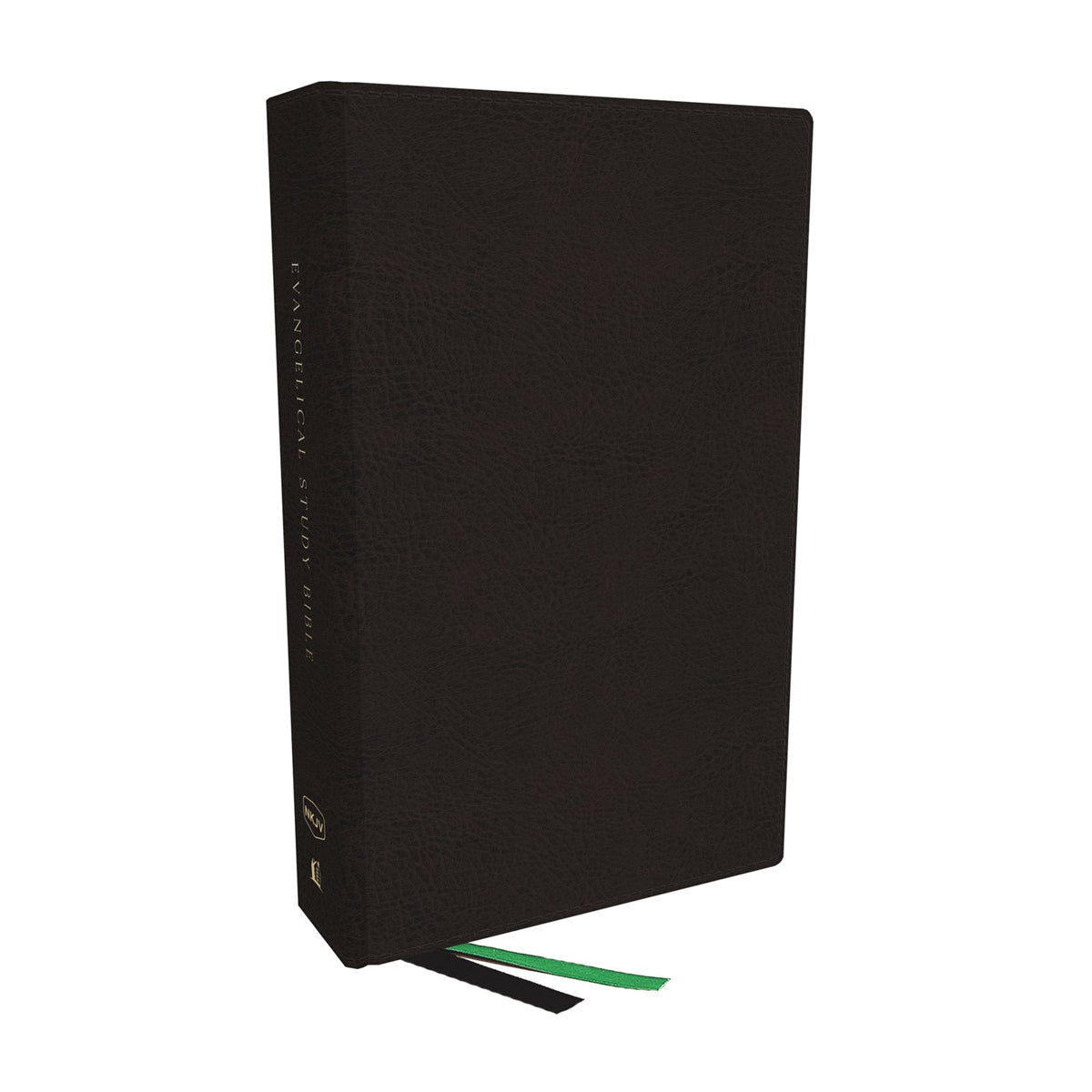 NKJV Evangelical Study Bible Indexed Black Comfort Print (Imitation Leather)