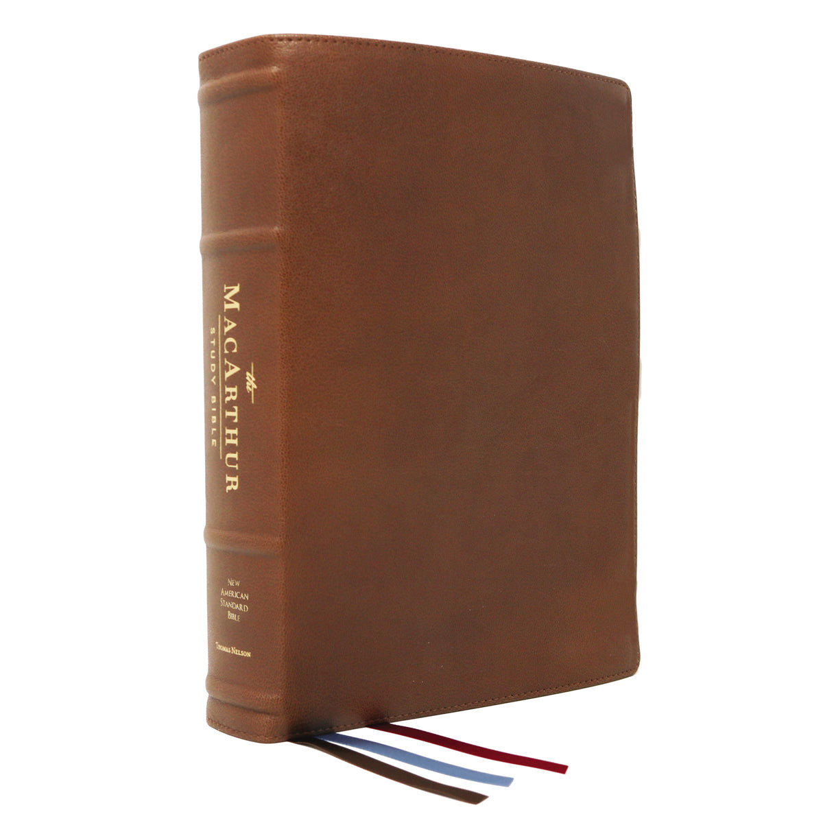 NASB MacArthur Study Bible 2nd Edition Goatskin Brown (Comfort Print)(Genuine Leather)