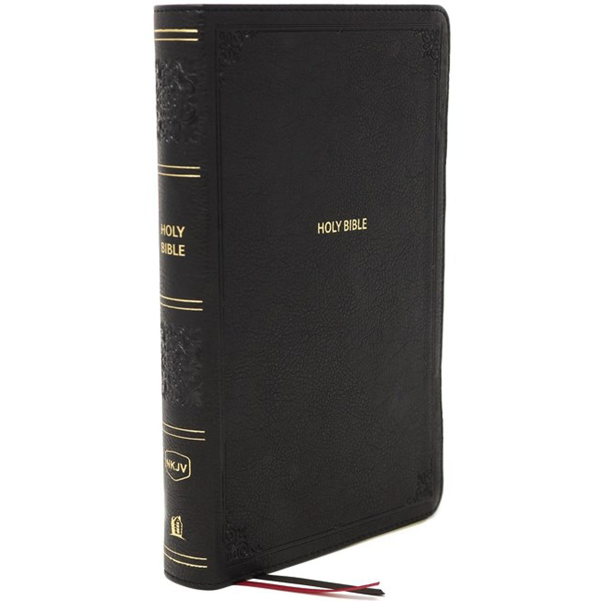 NKJV End Of Verse Personal Size Ref Bible Large Print Index Black (Comfort Print)(Imitation Leather)