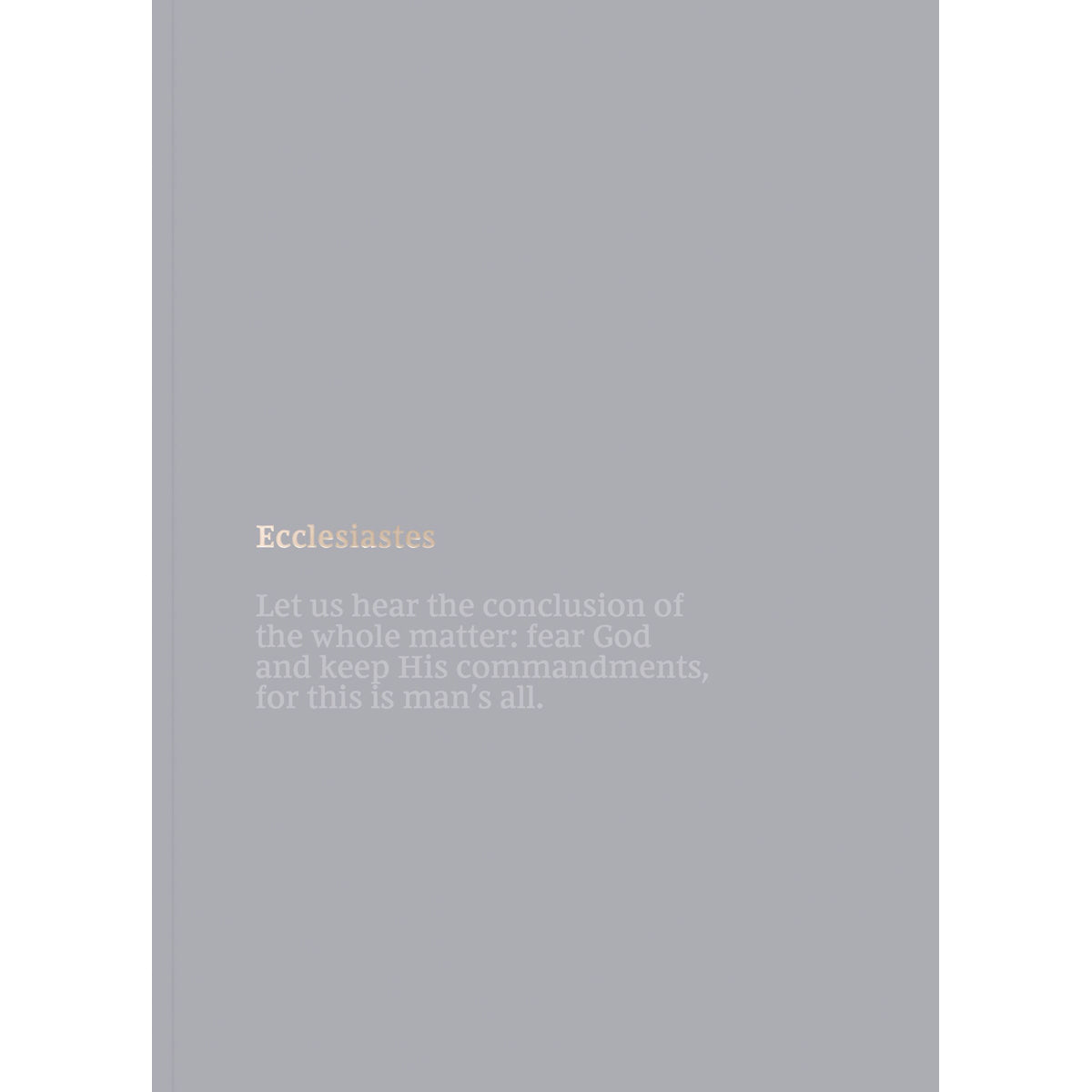 NKJV Bible Journal Ecclesiastes (Comfort Print)(Paperback)
