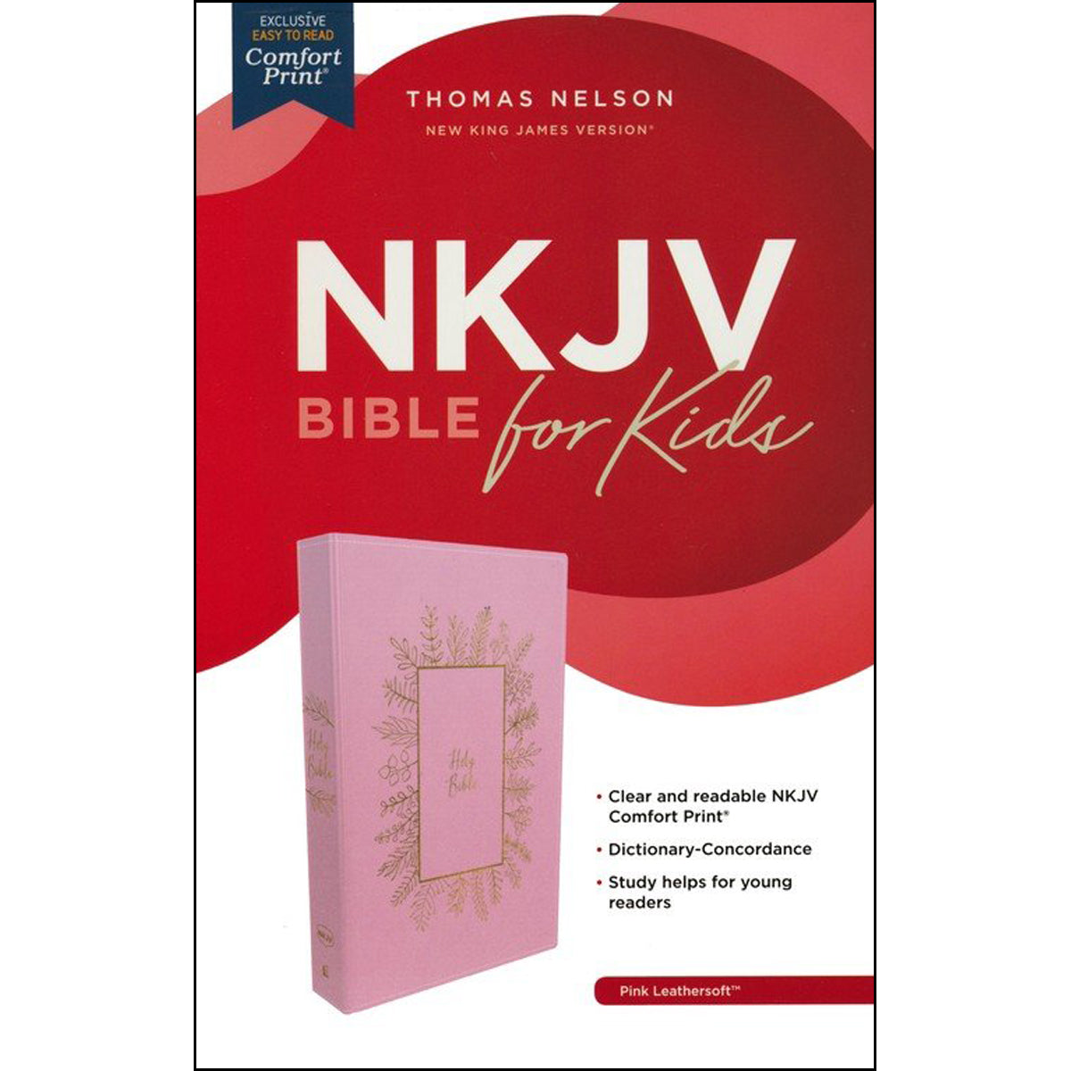 NKJV Holy Bible For Kids Pink (Comfort Print)(Imitation Leather)