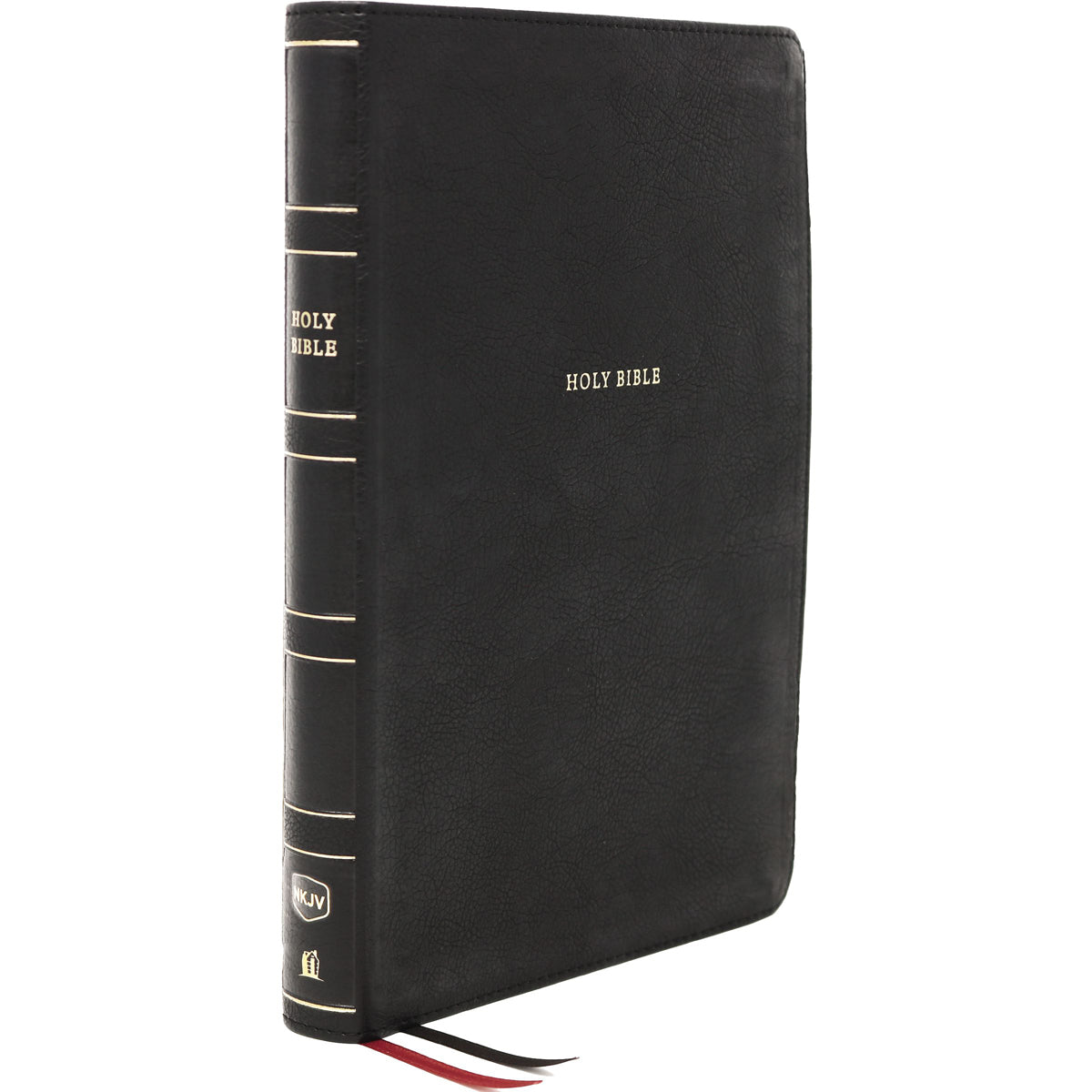 NKJV Thin Ref Bible LP Index Black (Comfort Print)(Imitation Leather)