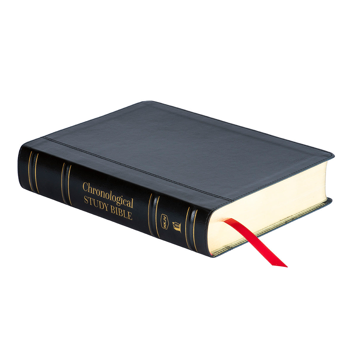NKJV Chronological Study Bible Black (Comfort Print)(Imitation Leather)
