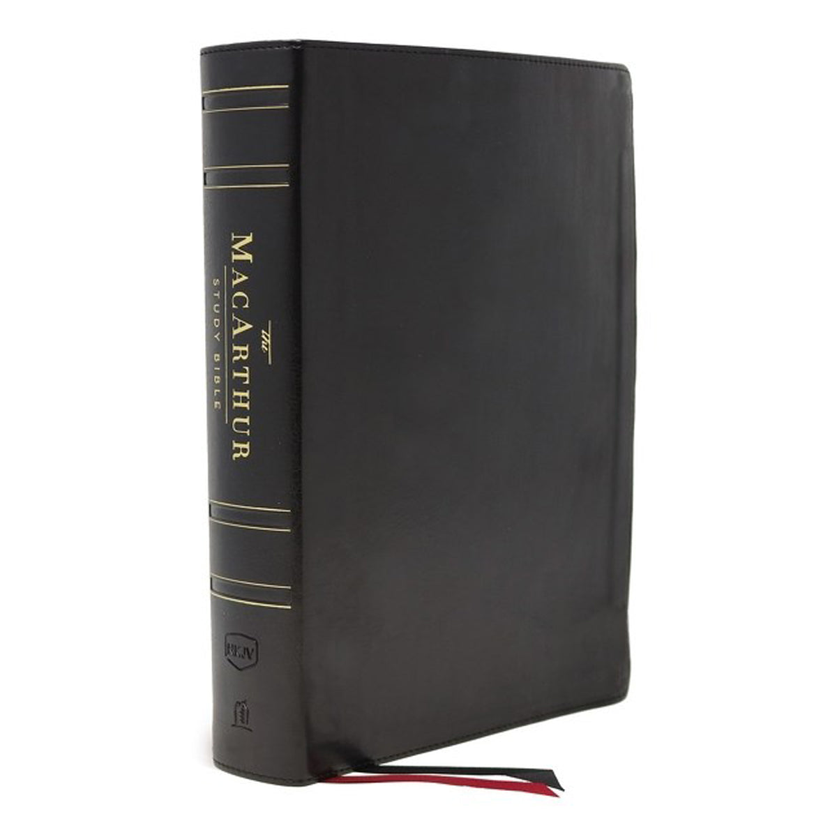 NKJV MacArthur Study Bible 2nd Edition Indexed Black (Comfort Print)(Genuine Leather)