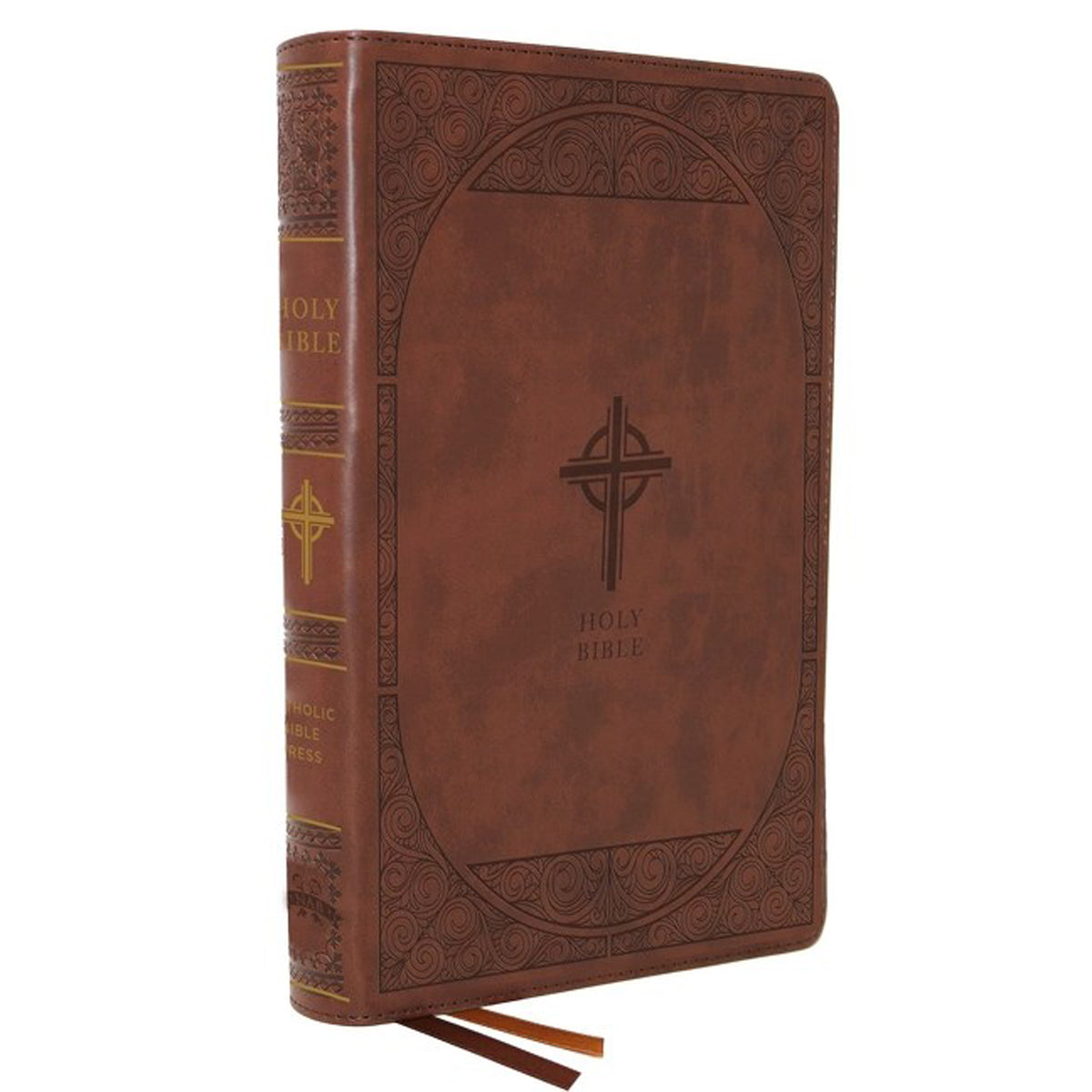 NABRE Revised Edition Catholic Bible Large Print Indexed Brown (Comfort Print)(Imitation Leather)