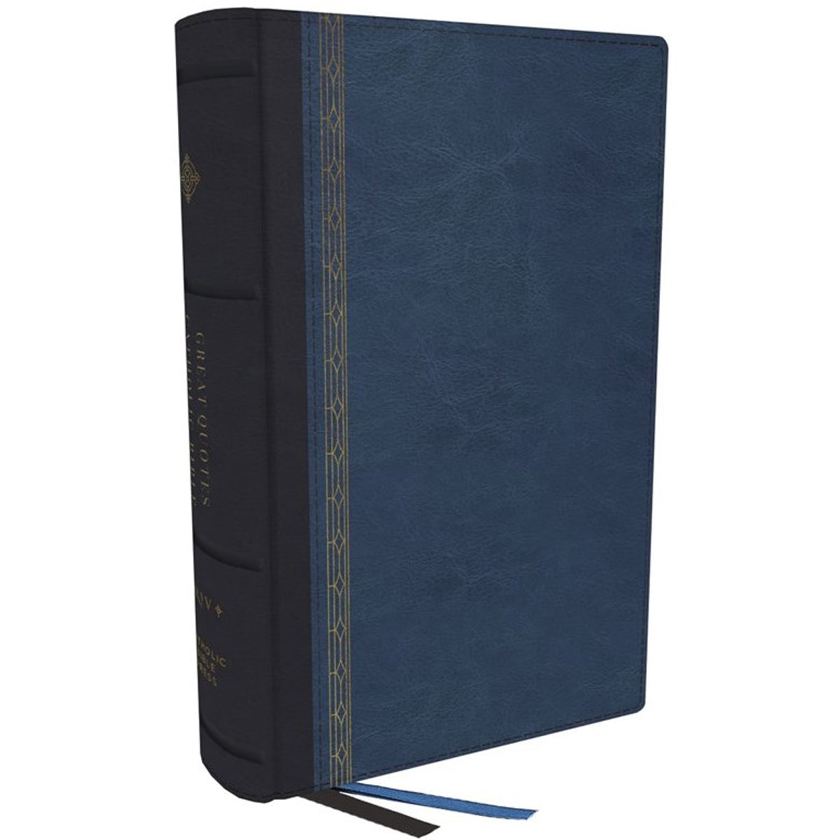NRSCVE Great Quotes Catholic Bible Blue (Comfort Print)(Imitation Leather)