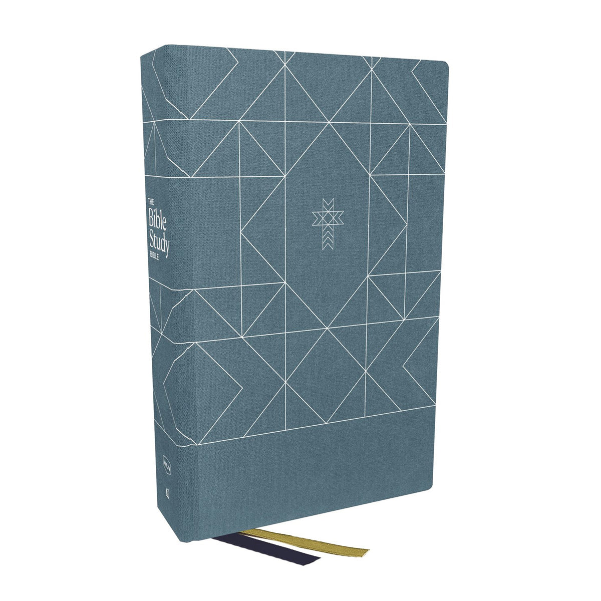 NKJV The Bible Study Bible Cloth Over Board Comfort Print Blue (Hardcover)