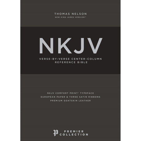 NKJV C / Col Ref Bible Brown Premium (Comfort Print)(Genuine Leather)