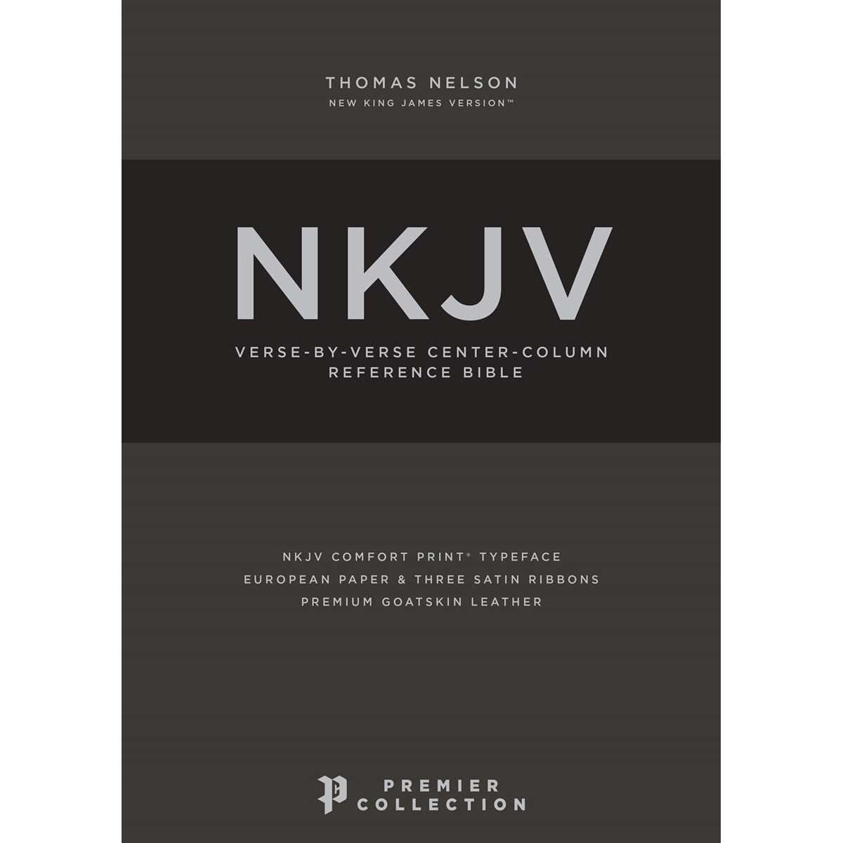 NKJV C / Col Ref Bible Idx Brown Premium (Comfort Print)(Genuine Leather)