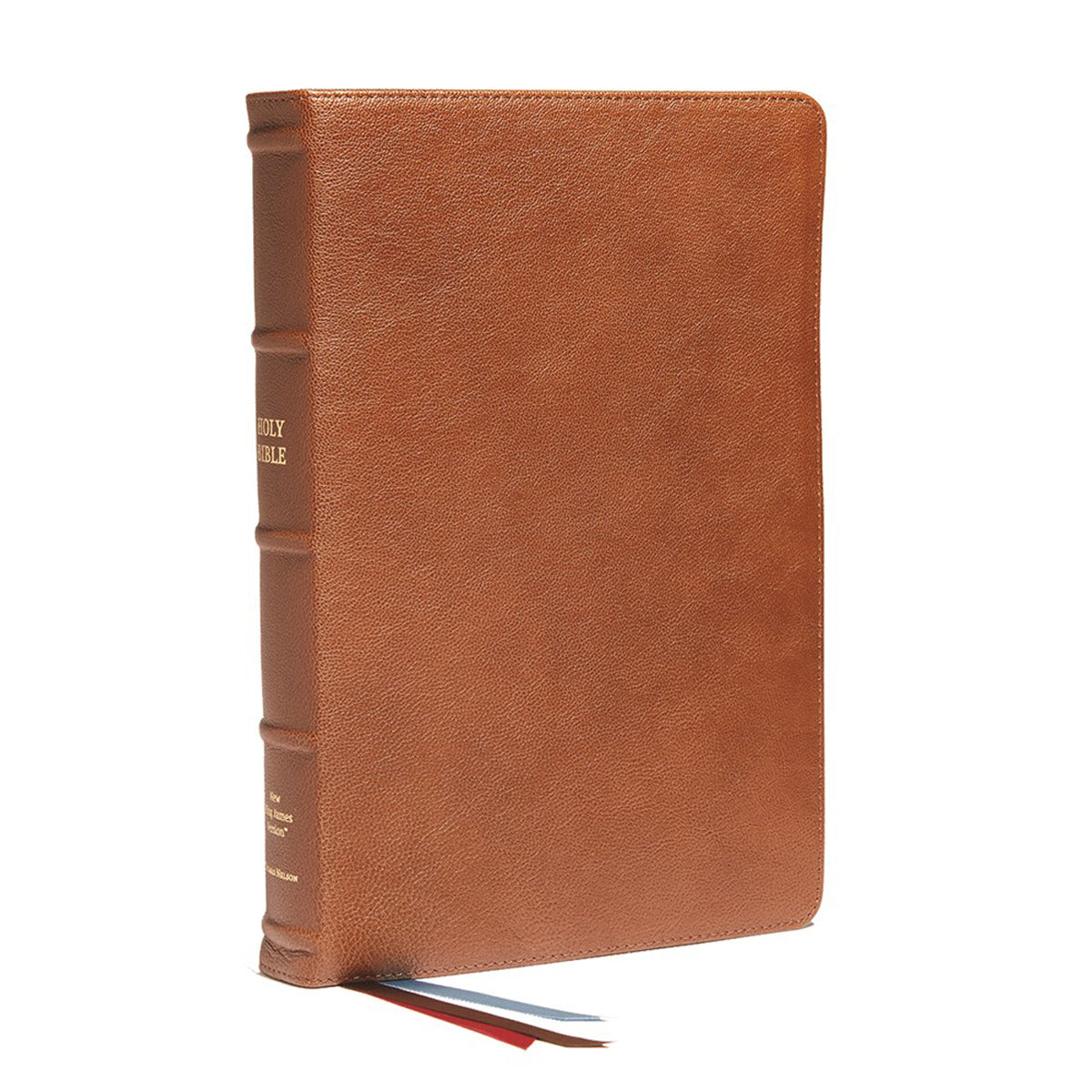 NKJV Personal Size End-Of-Verse Ref Bible Large Print Index (Comfort Print)(Premier)(Genuine Leather)