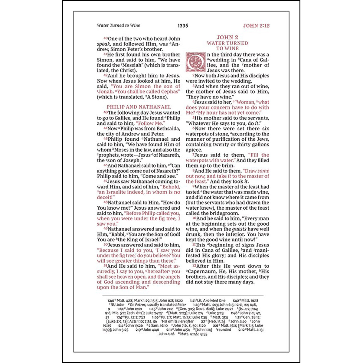 NKJV Personal Size Reference Bible Black (Comfort Print)(Sovereign Collection)(Genuine Leather)