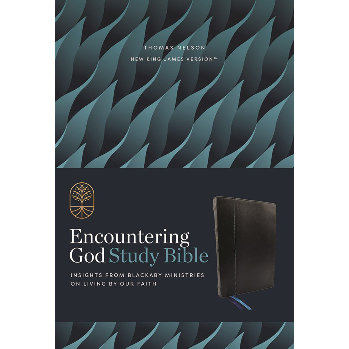 NKJV Black Genuine Leather Encountering God Study Bible Comfort Print