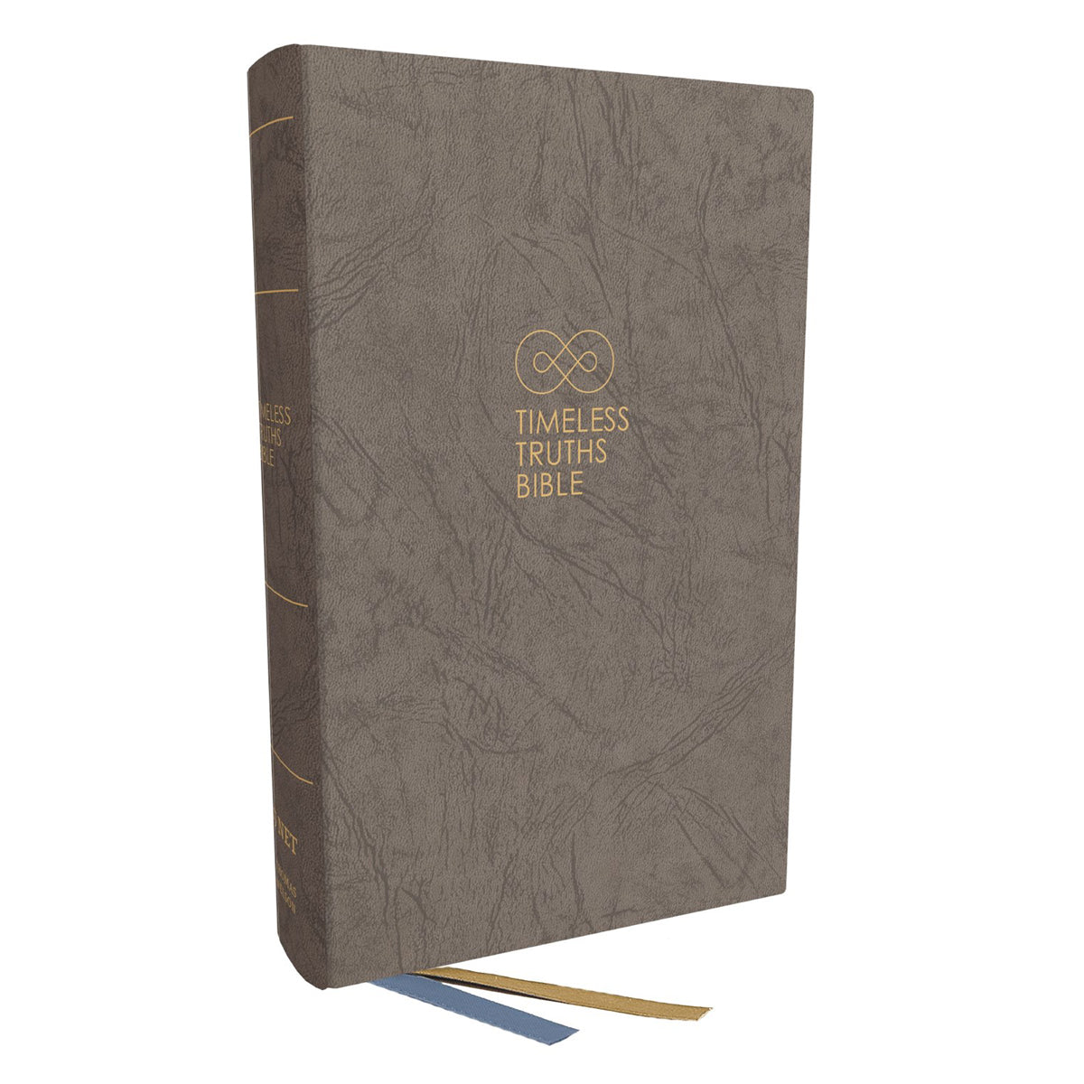 NET Grey Hardcover Timeless Truths Bible Comfort Print