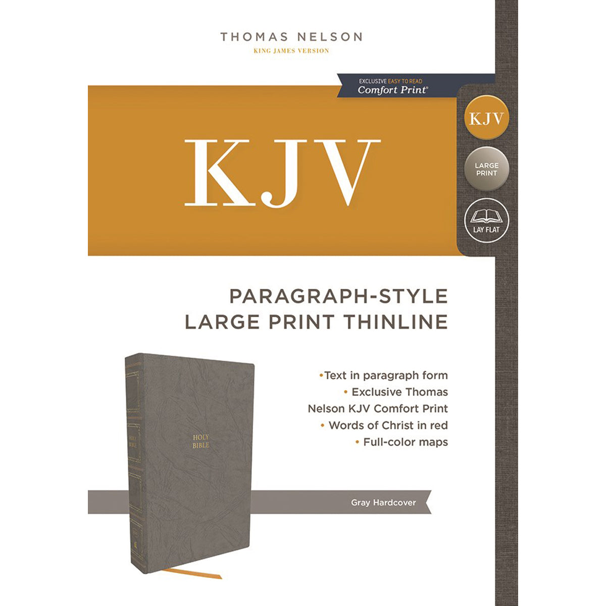 KJV Thinline Paragraph-Style Red Letter (Comfort Print)(Hardcover)