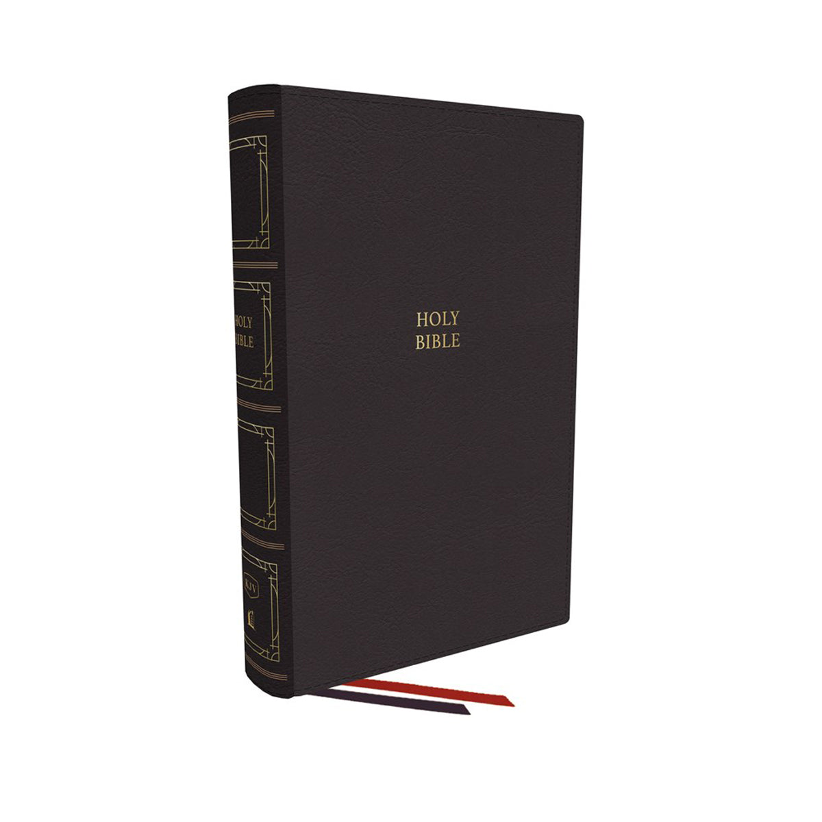KJV Thinline Paragraph-Style Bib Red Letter Idx Blk (Comfort Print)(GL)