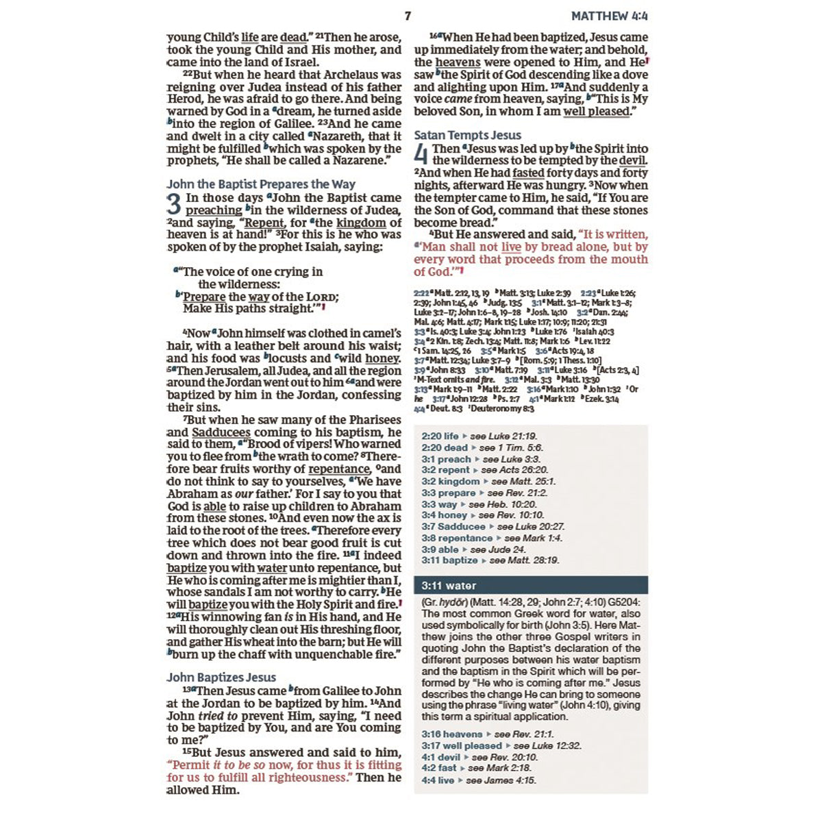 NKJV Word Study Ref Bible Black (Comfort Print)(Imitation Leather)