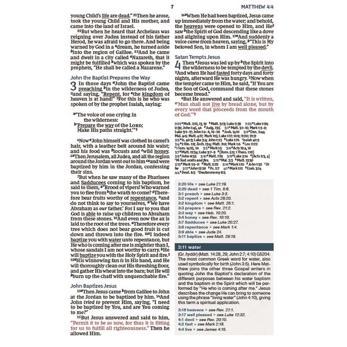 NKJV Word Study Ref Bible Red Letter Black (Comfort Print)(Imitation Leather)