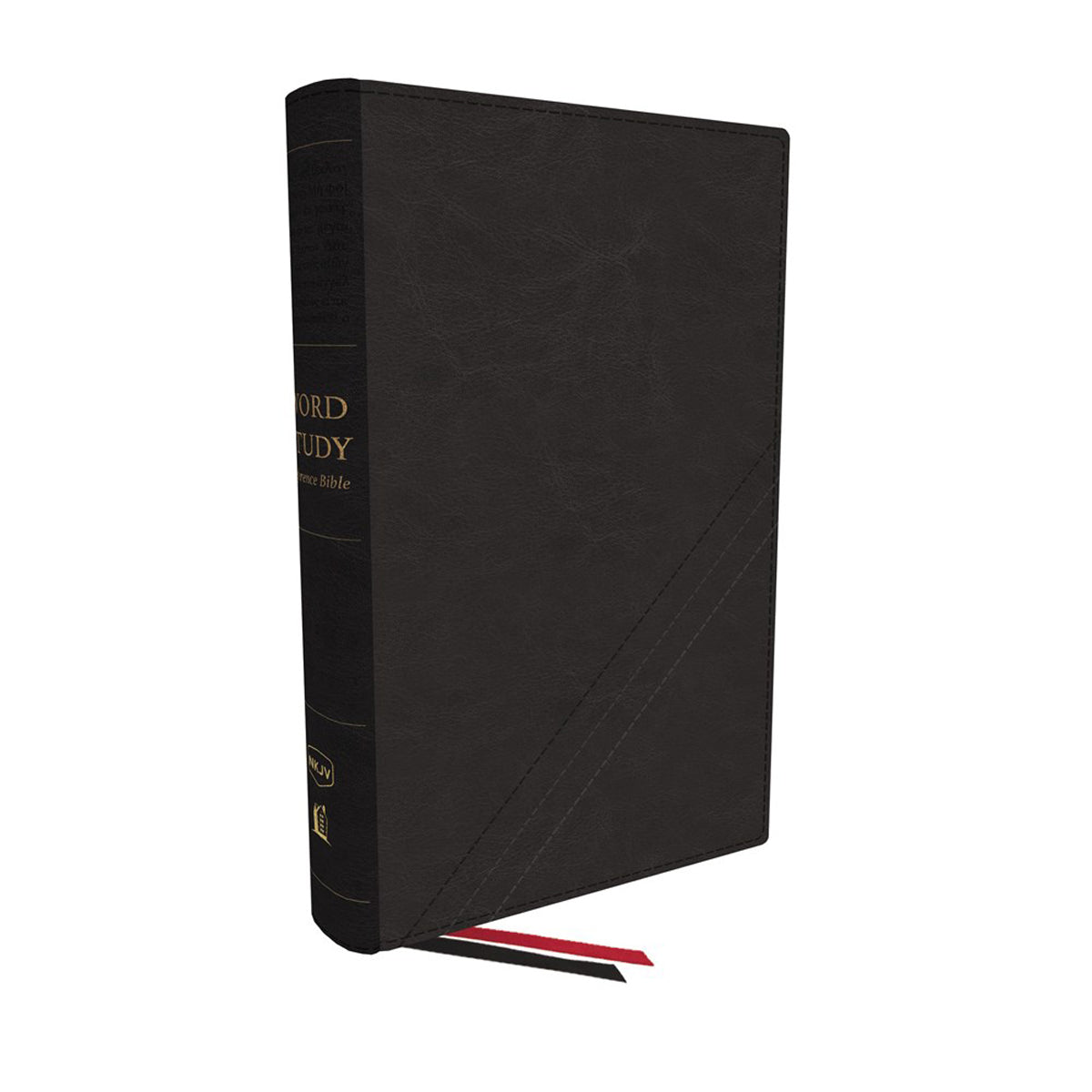 NKJV Word Study Ref Bible Red Letter Black (Comfort Print)(Imitation Leather)