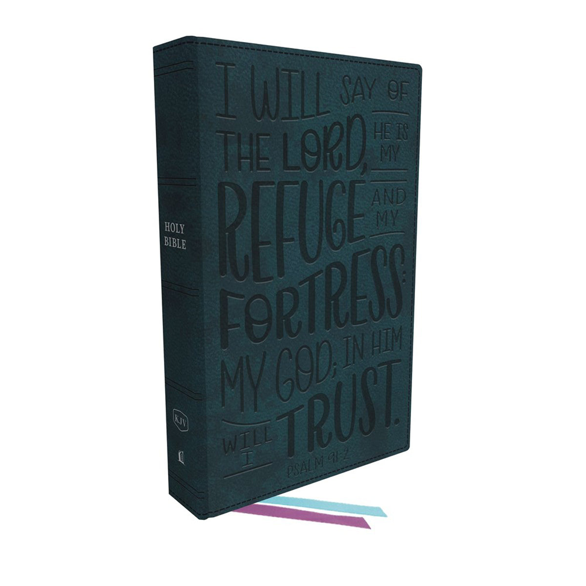 KJV Thinline Youth Edition Bible Teal (Comfort Print)(Verse Art Cover Collection)(Imitation Leather)
