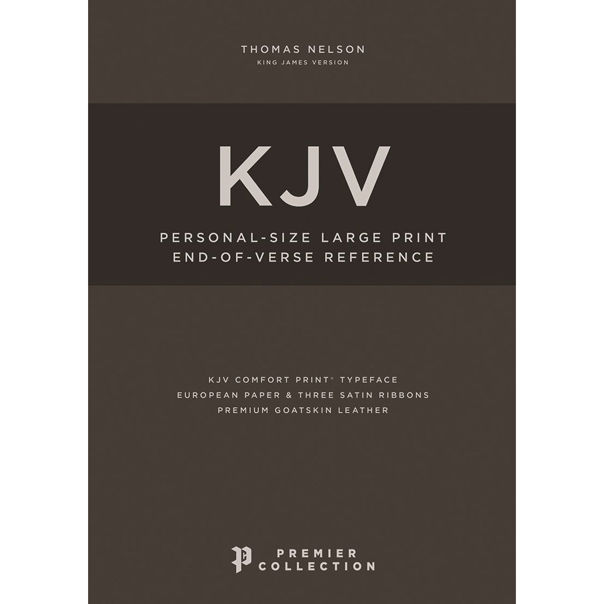 KJV Single-Column Personal Size Reference Bible Index Red (Comfort Print)(Premier)(Genuine Leather)