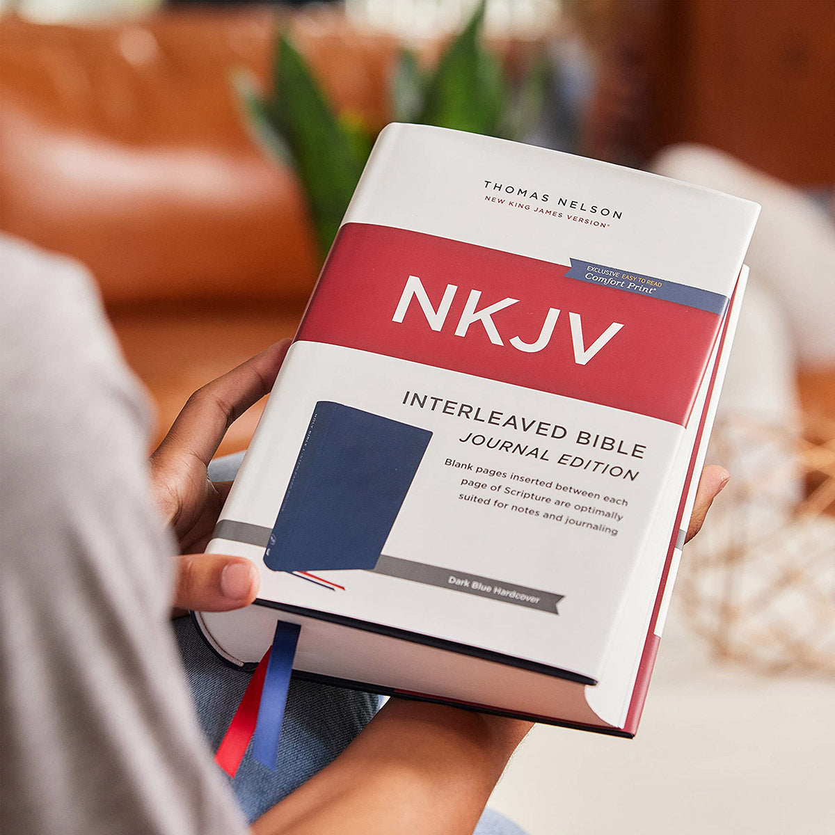 NKJV Interleaved Bible Journal Edition Red Letter (Comfort Print)(HC)