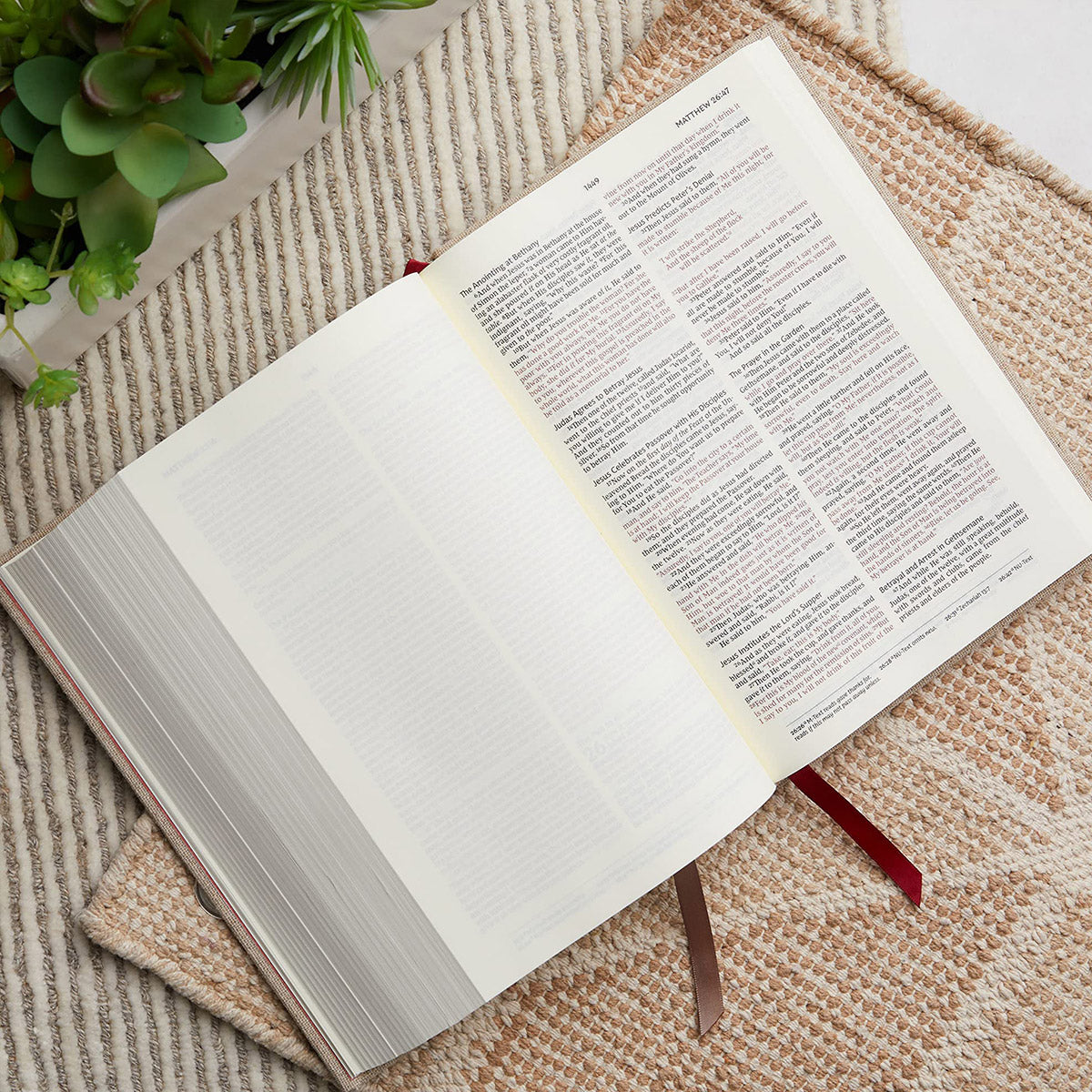 NKJV Interleaved Bible Journal Edition Red Letter (Comfort Print)(HC)