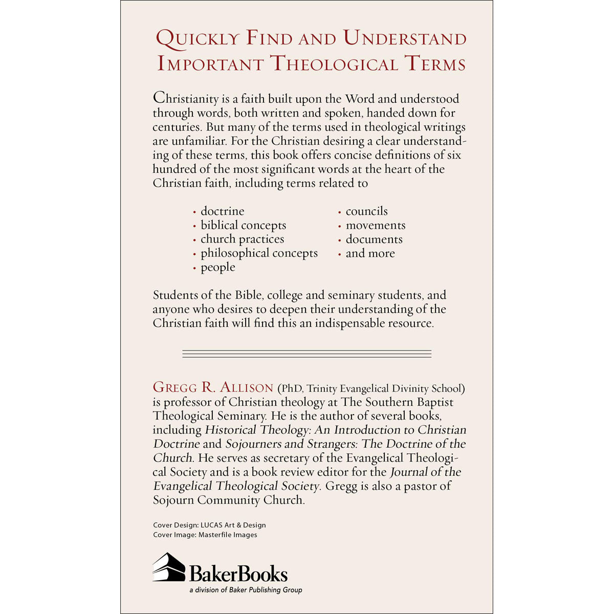 The Baker Compact Dictionary Of Theological Terms (Paperback)