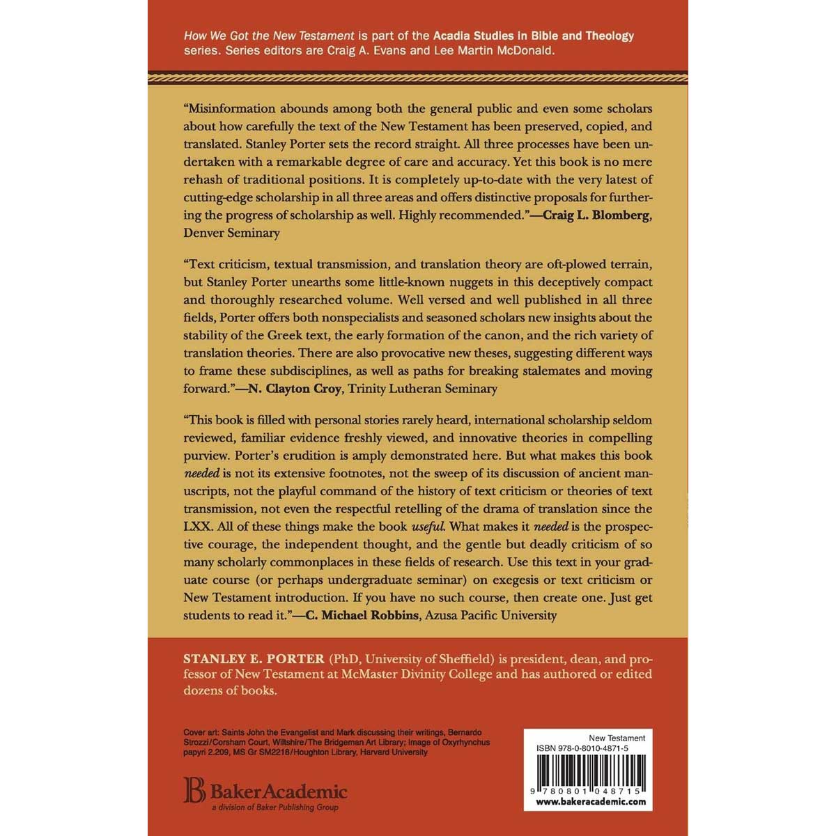 How We Got The New Testament: Text, Transmission, Translation (Paperback)