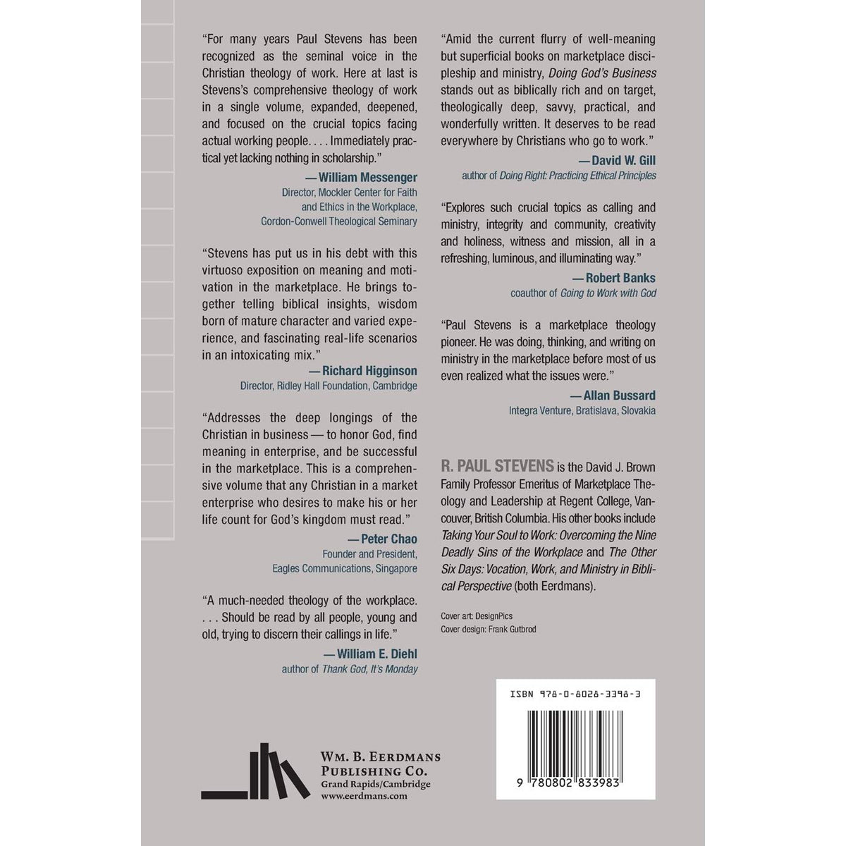 Doing Gods Business: Meaning And Motivation For The Marketplace (Paperback)