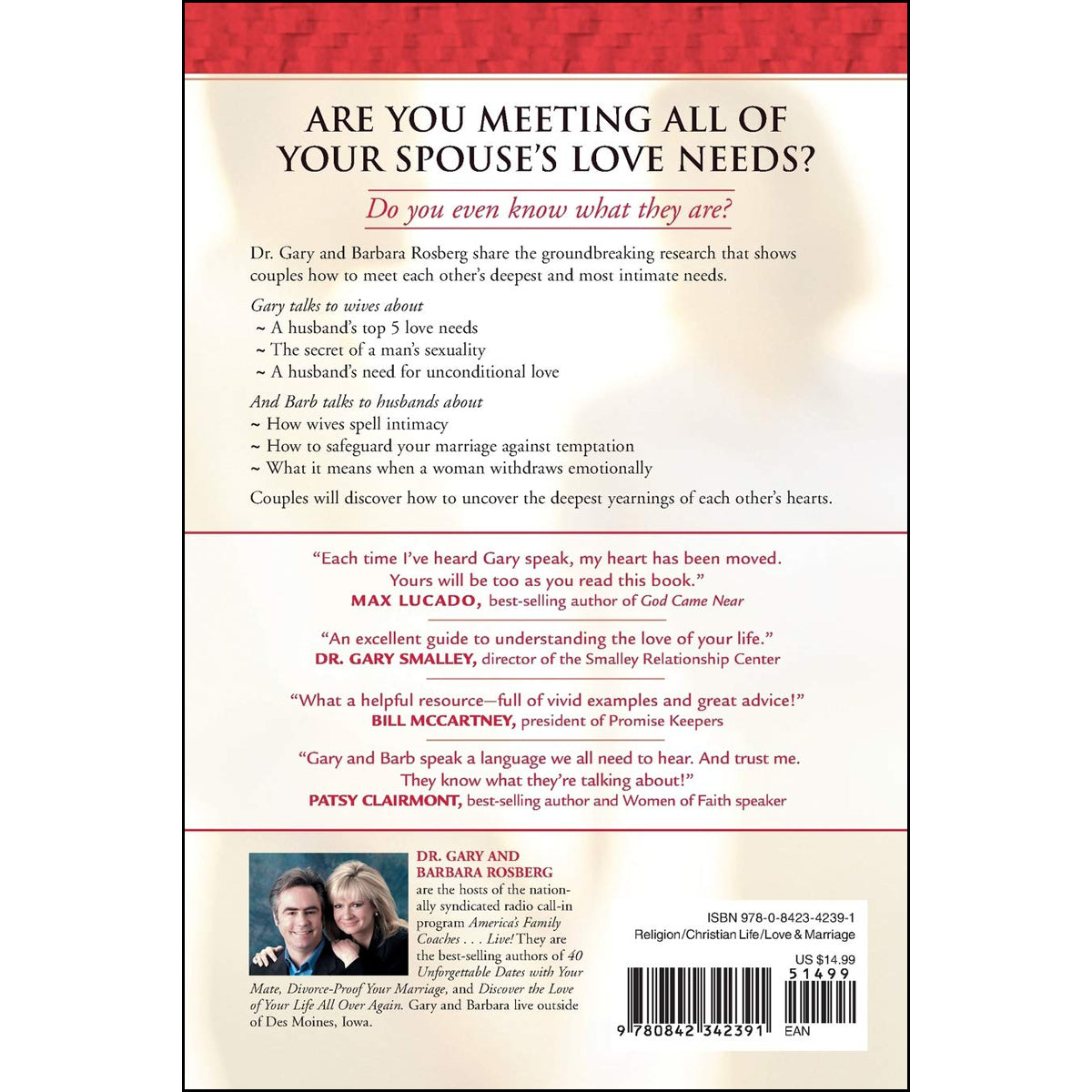 The 5 Love Needs Of Men And Women (Paperback)