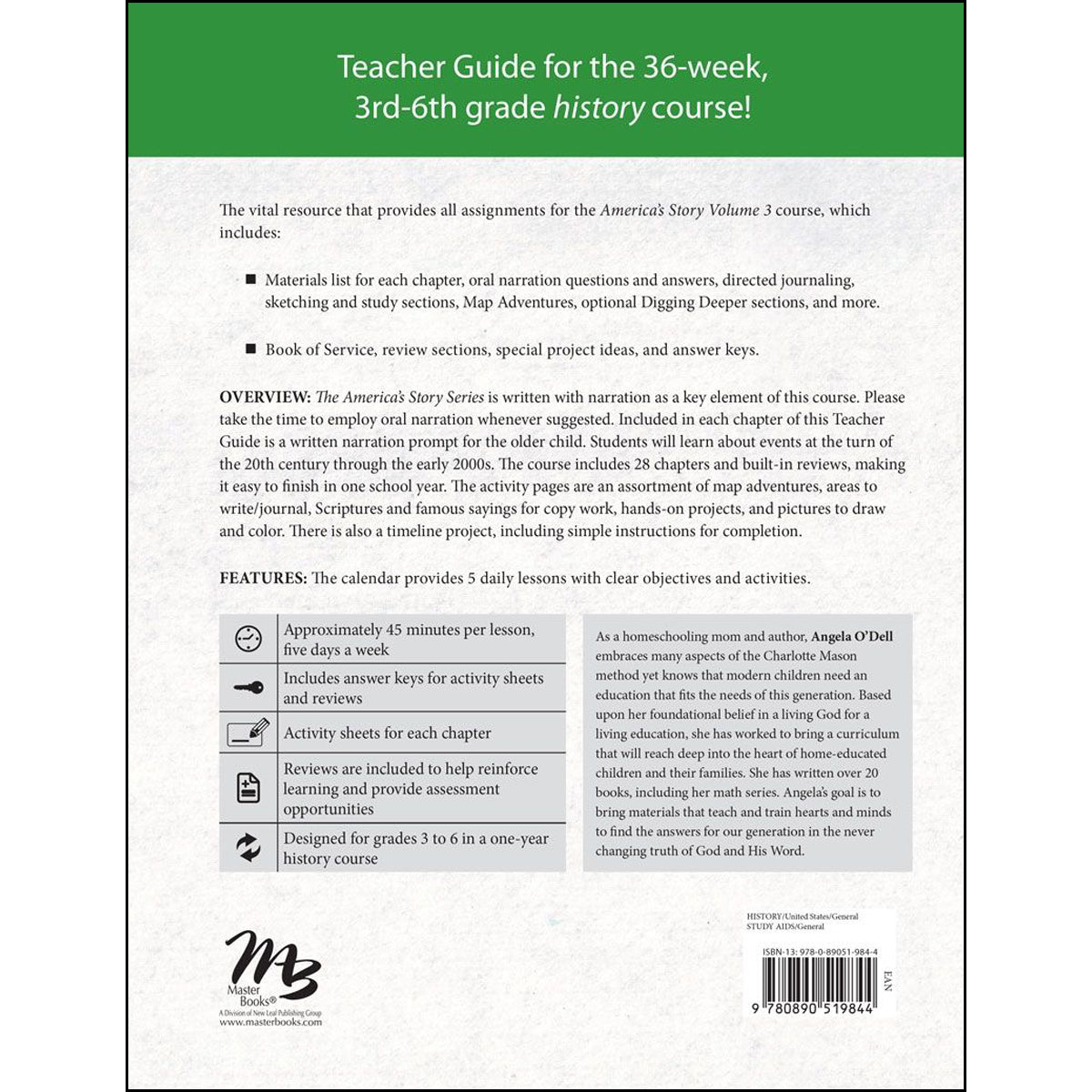 America's Story 3 Teacher Guide: From Early 1900s To Modern Times (Paperback)