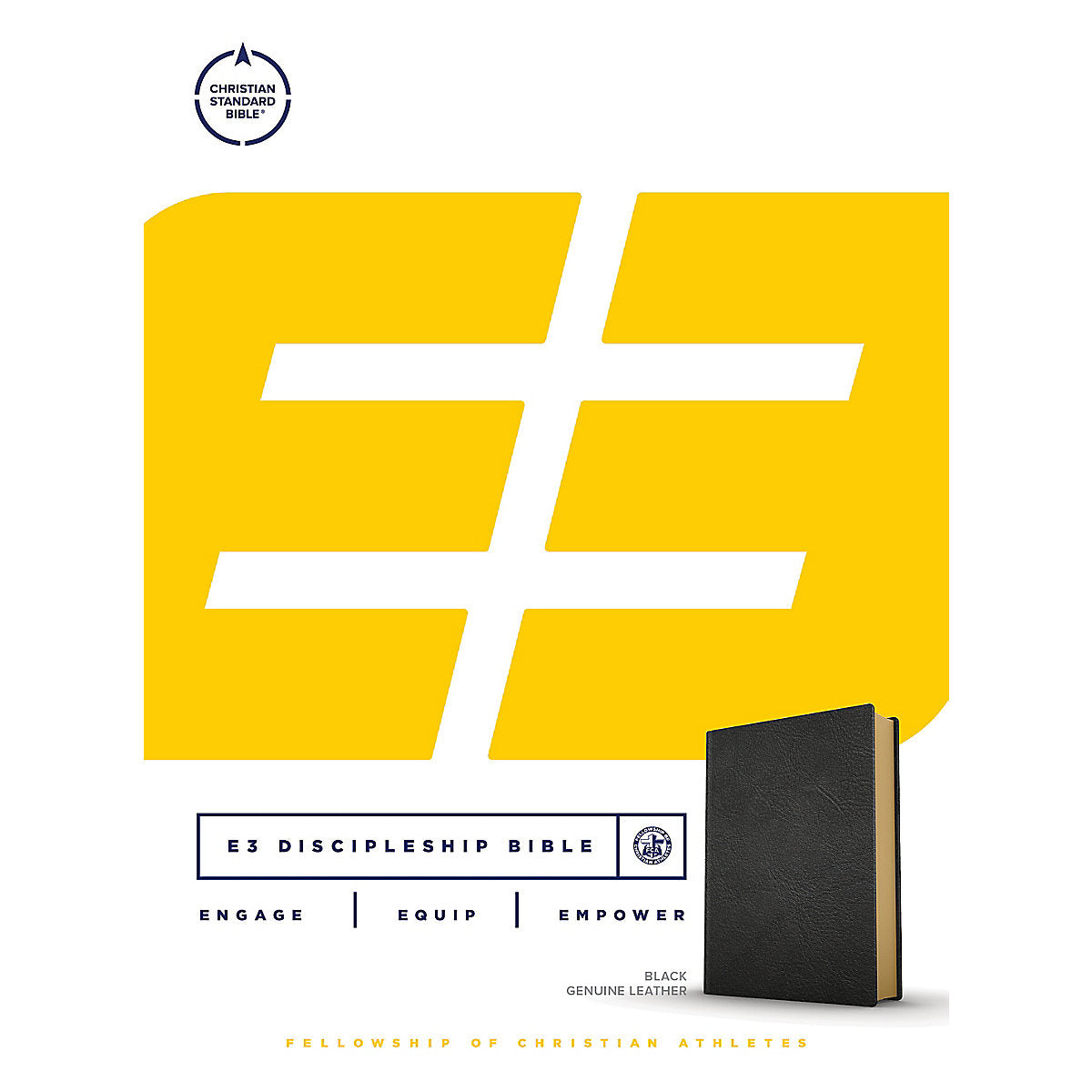CSB E3 Discipleship Bible Black (Genuine Leather)