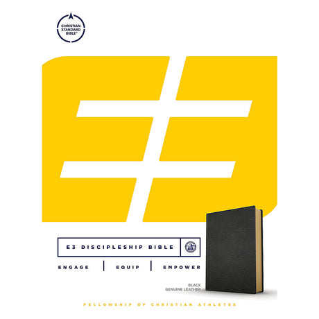 CSB E3 Discipleship Bible Black (Genuine Leather)