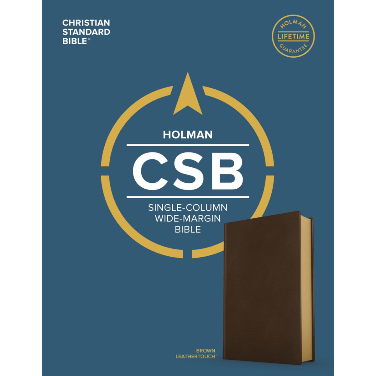 CSB Single Column Wide Margin Bible Brown (Imitation Leather)