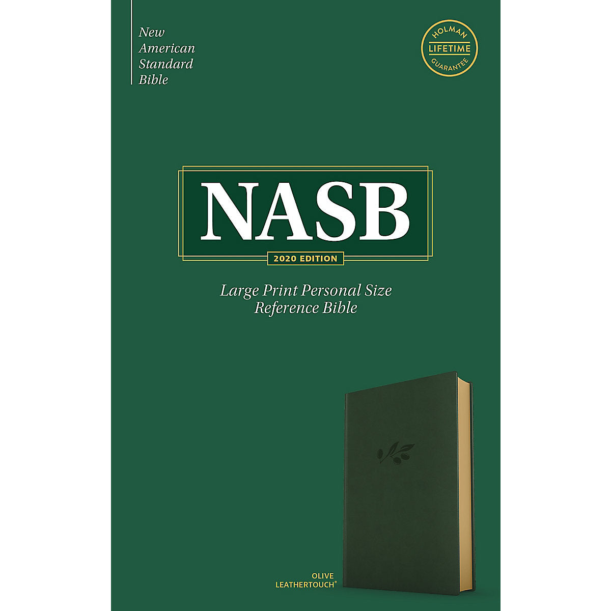NASB Personal Size Reference Bible Large Print Olive (Imitation Leather)