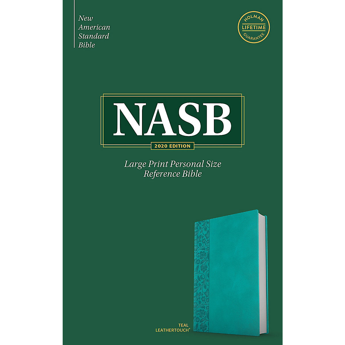 NASB Personal Size Reference Bible Large Print Teal (Imitation Leather)