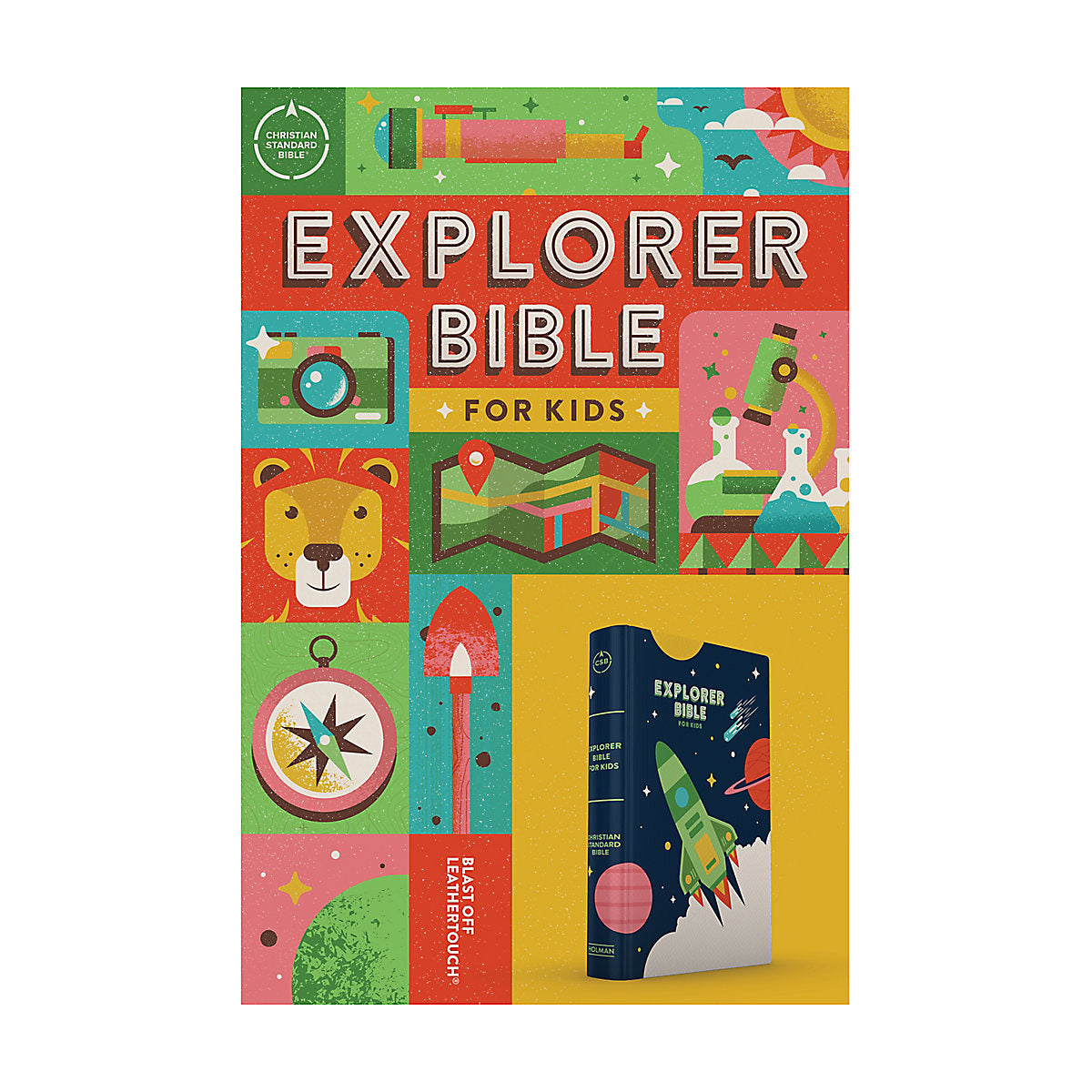 CSB Explorer Bible For Kids Index Blast Off (Imitation Leather)