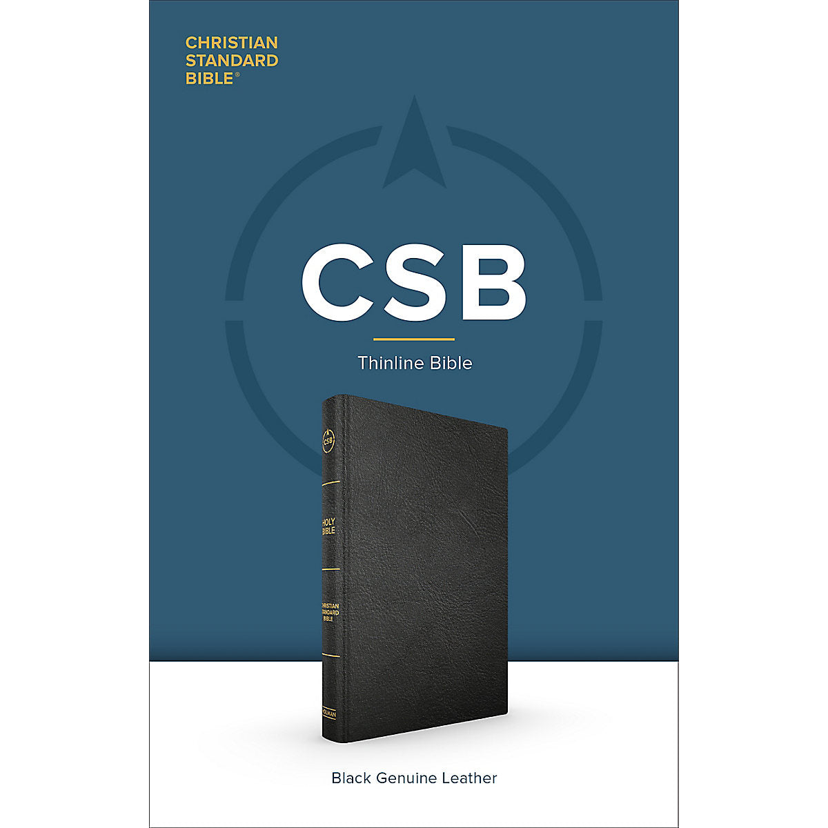 CSB Thinline Bible Black (Genuine Leather)
