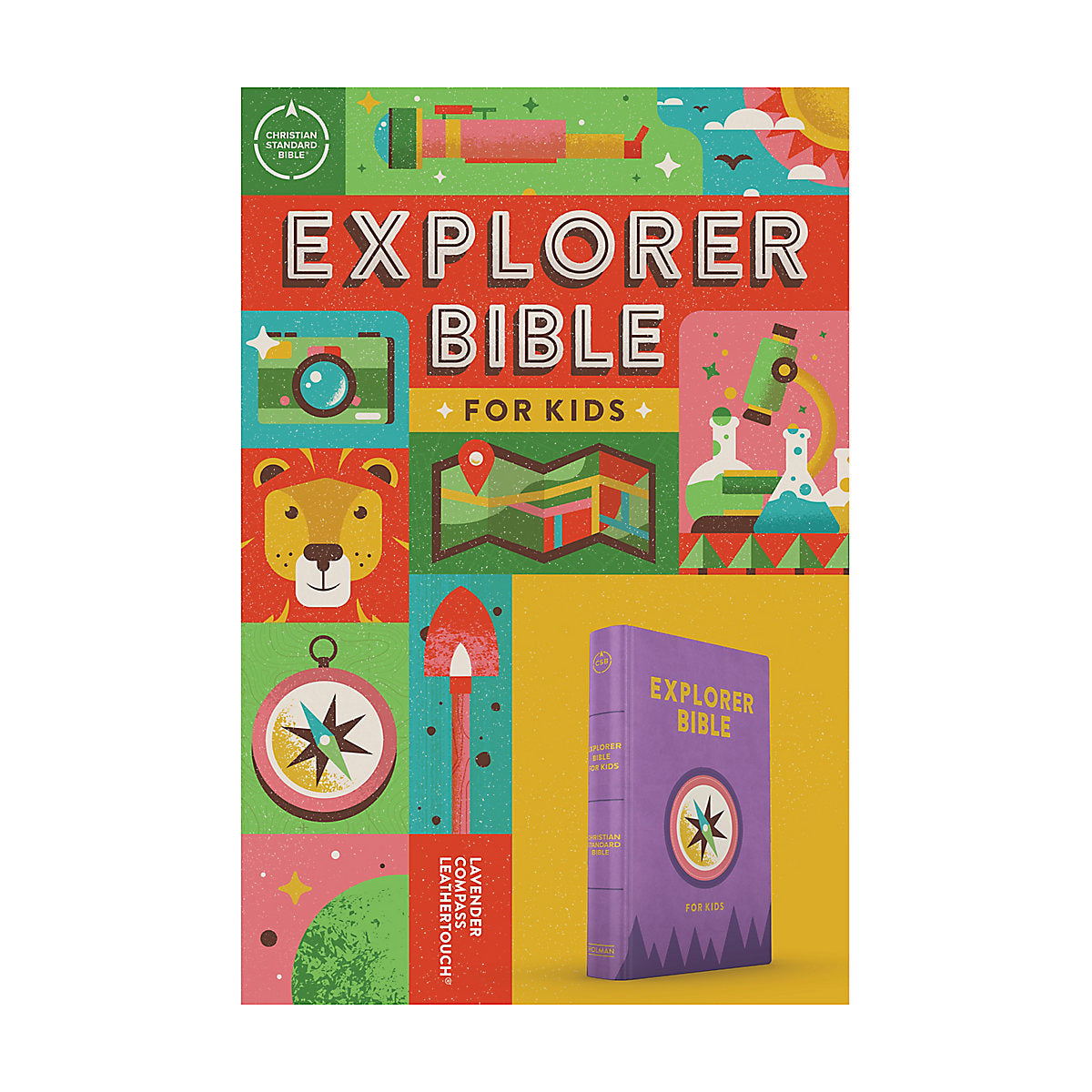 CSB Explorer Bible For Kids Lavender Compass (Imitation Leather)