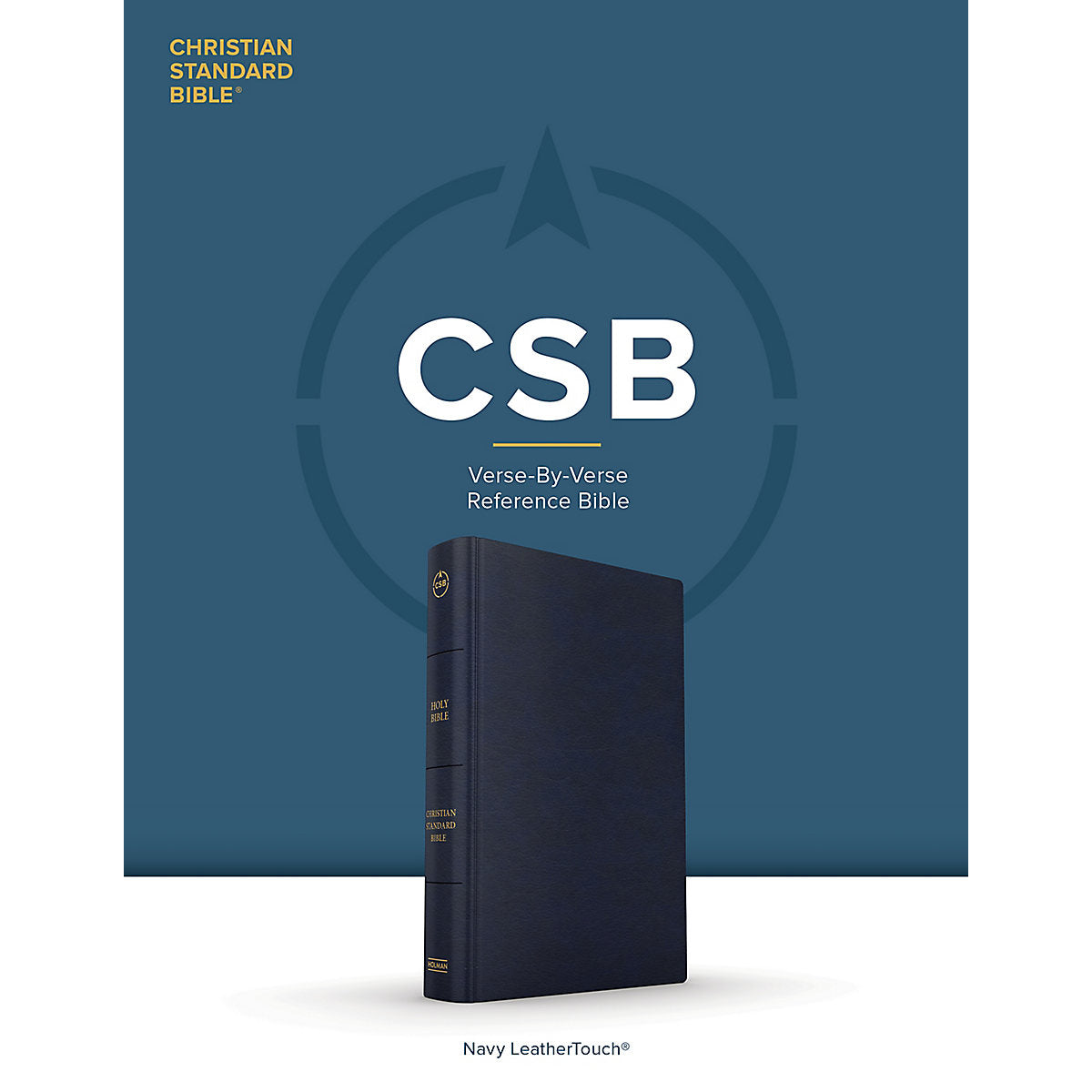 CSB Verse-By-Verse Reference Bible Navy (Imitation Leather)
