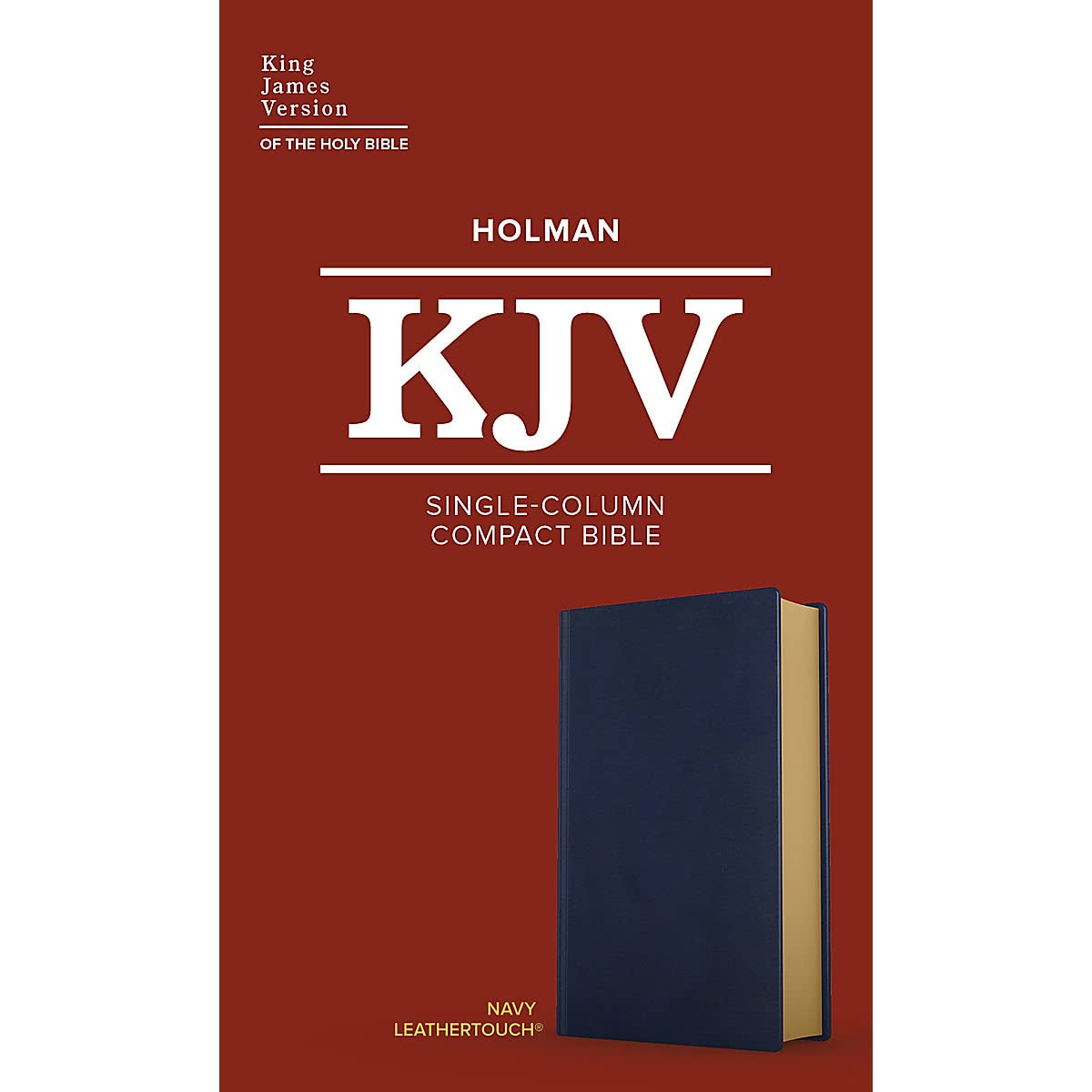 KJV Single-Column Compact Bible Navy (Imitation Leather)