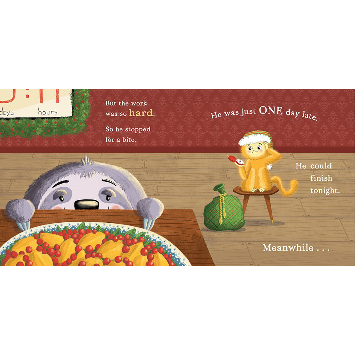 Slothy Claus: A Funny, Rhyming Christmas Story About Patience (Hardcover)